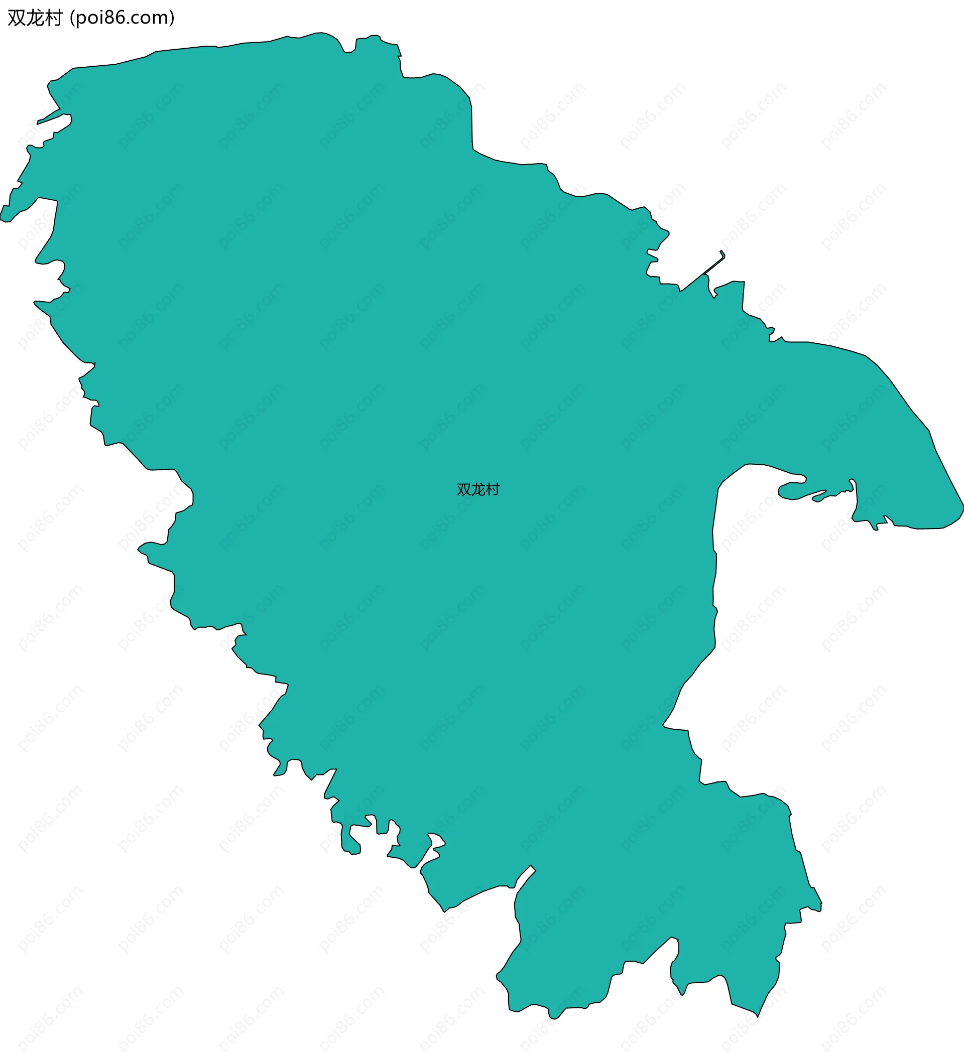 双龙村边界地图