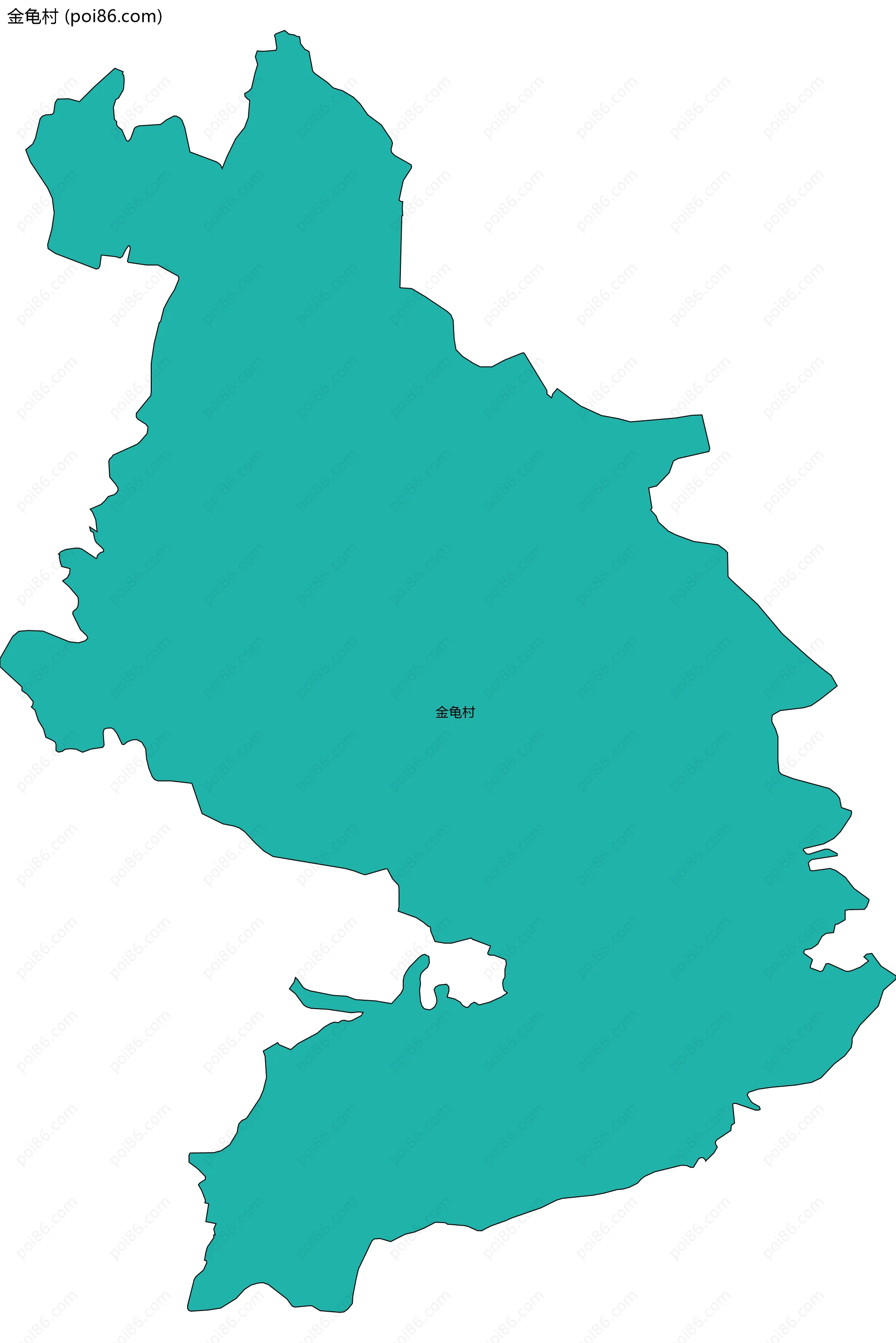 金龟村边界地图