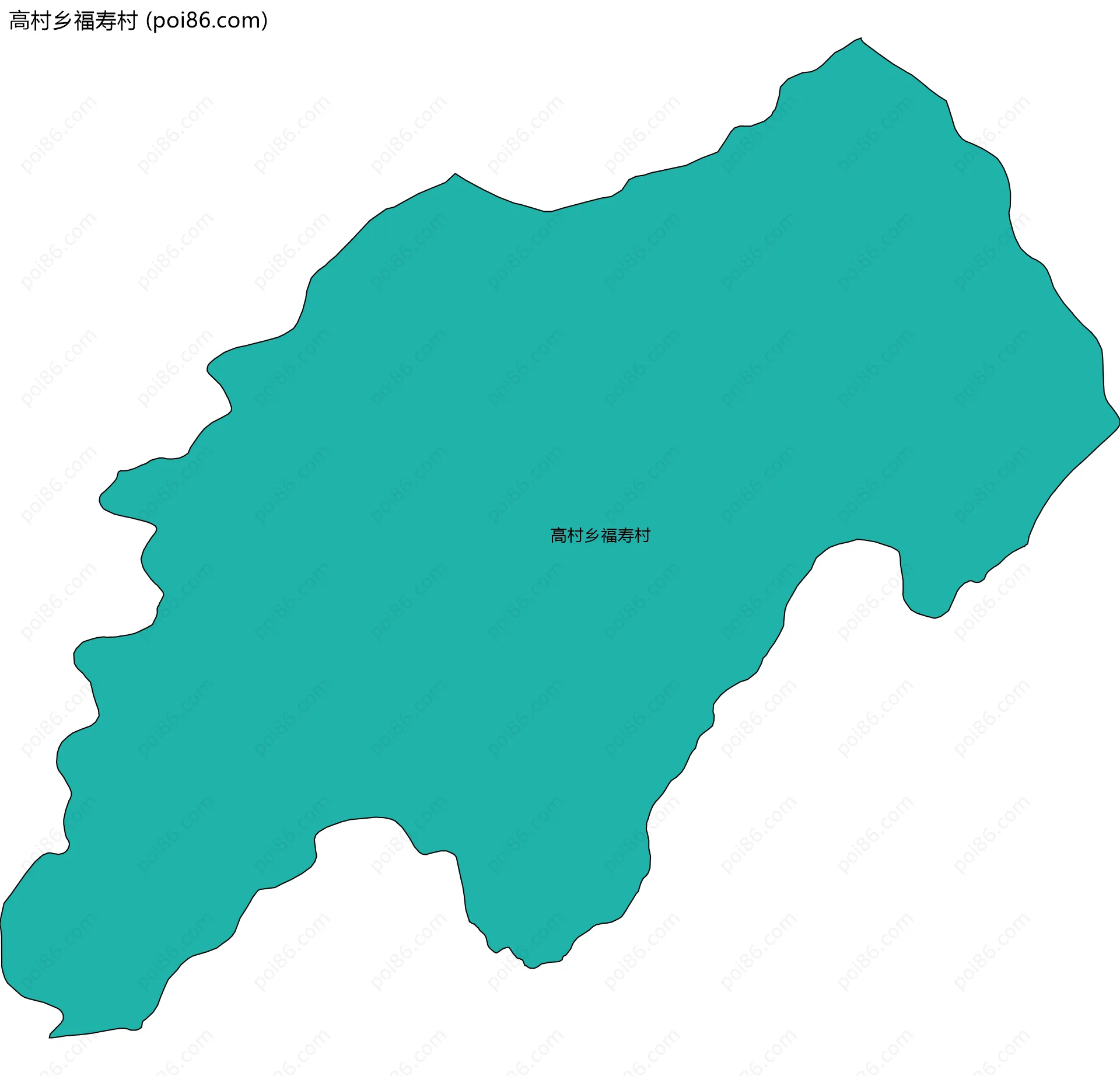 高村乡福寿村边界地图