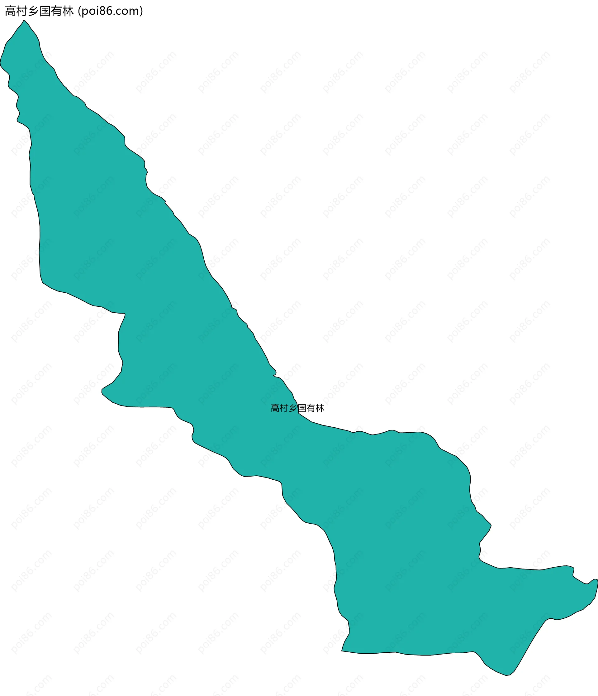 高村乡国有林边界地图