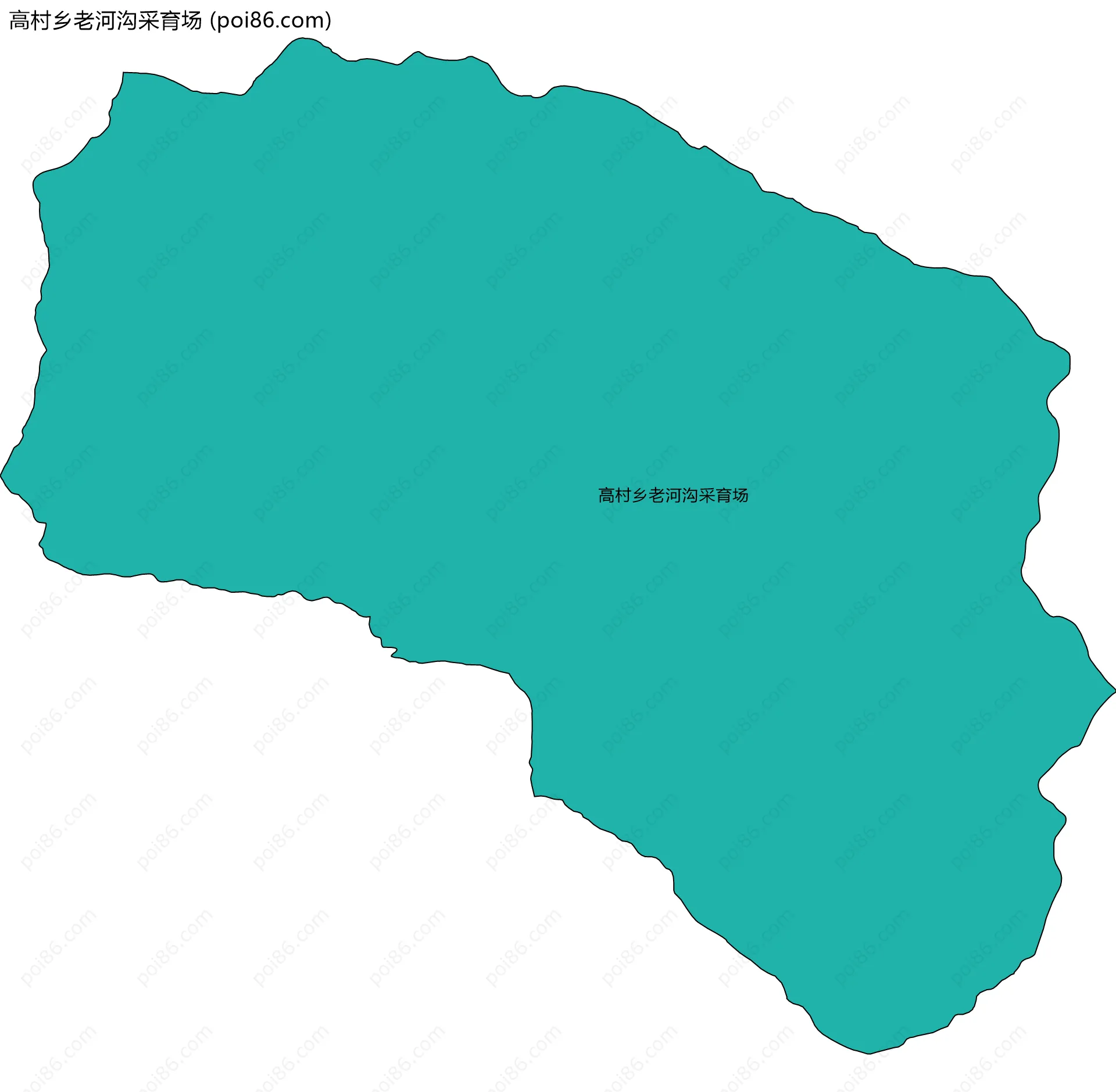 高村乡老河沟采育场边界地图