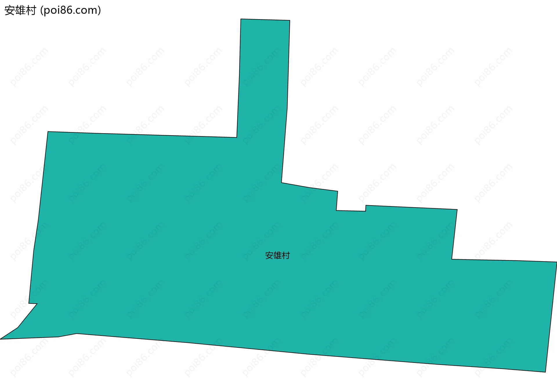 安雄村边界地图