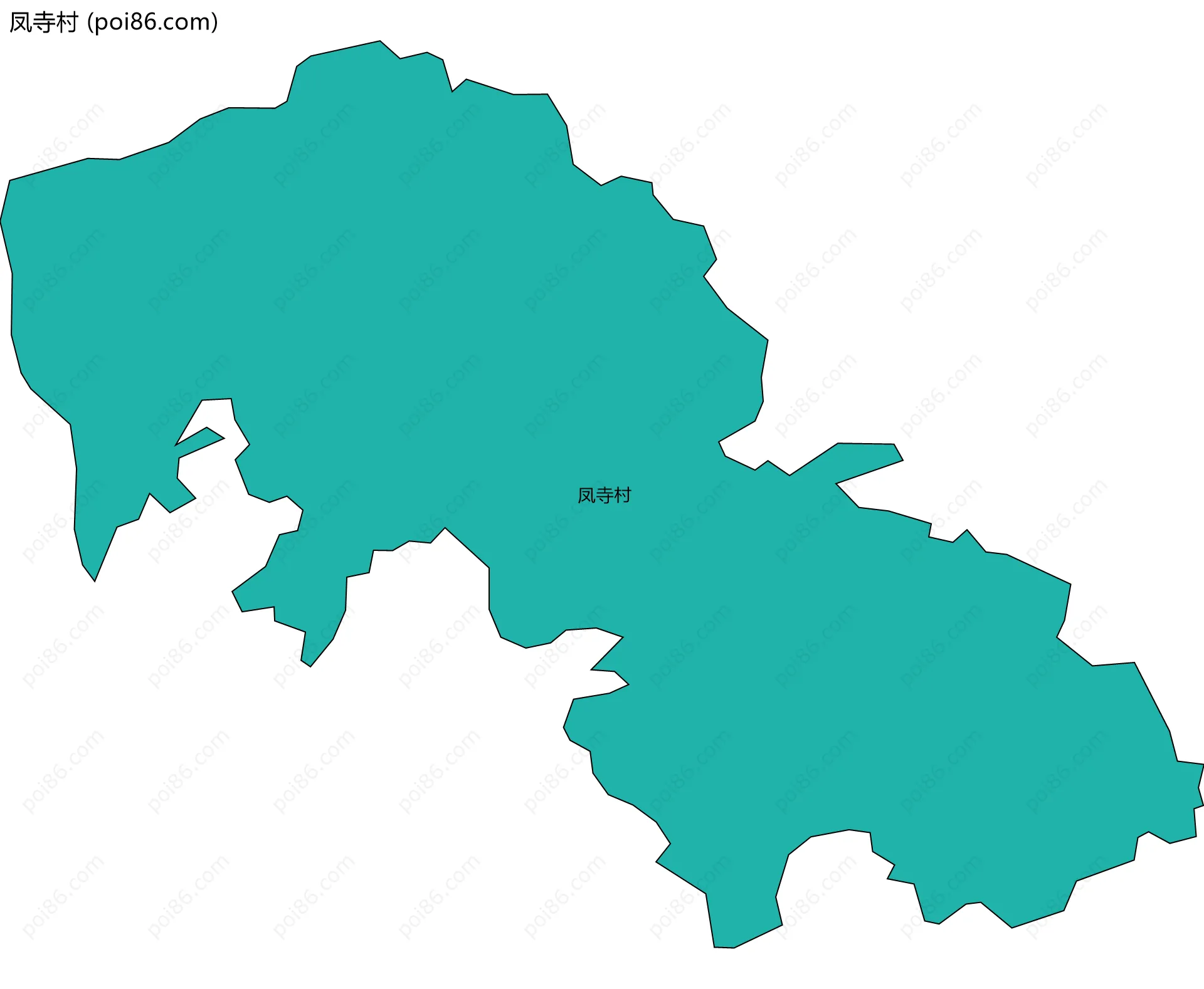 凤寺村边界地图