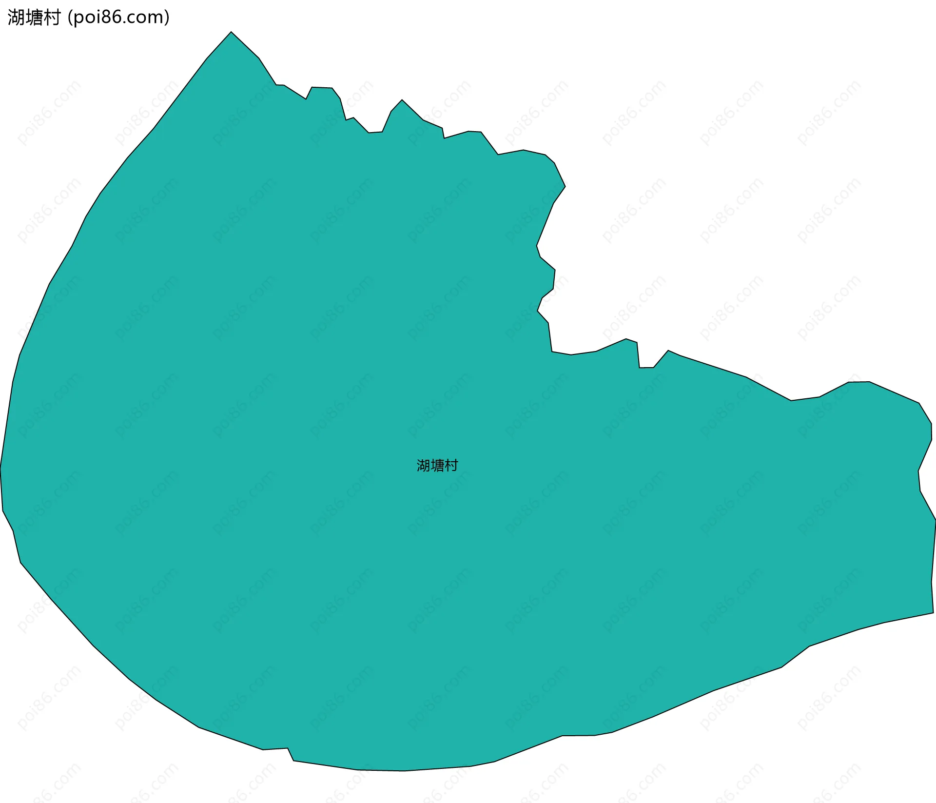 湖塘村边界地图