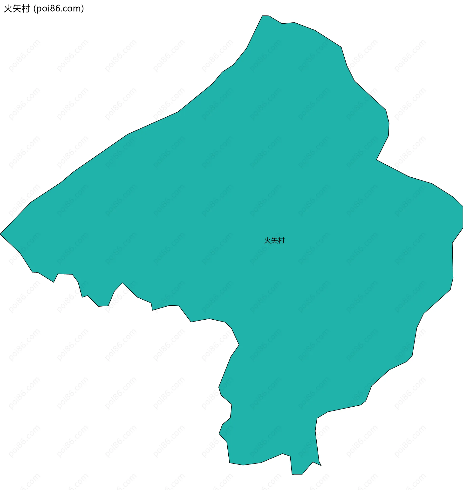 火矢村边界地图