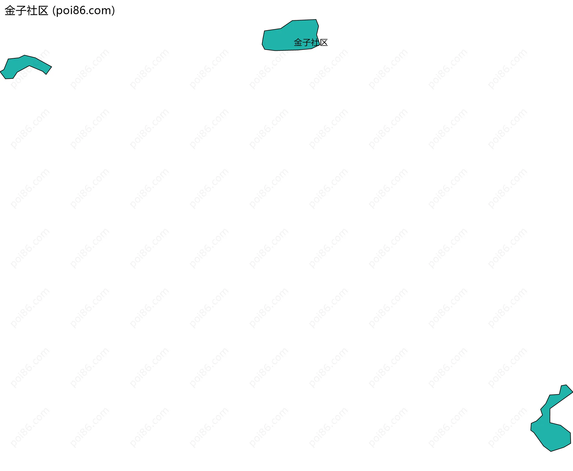 金子社区边界地图