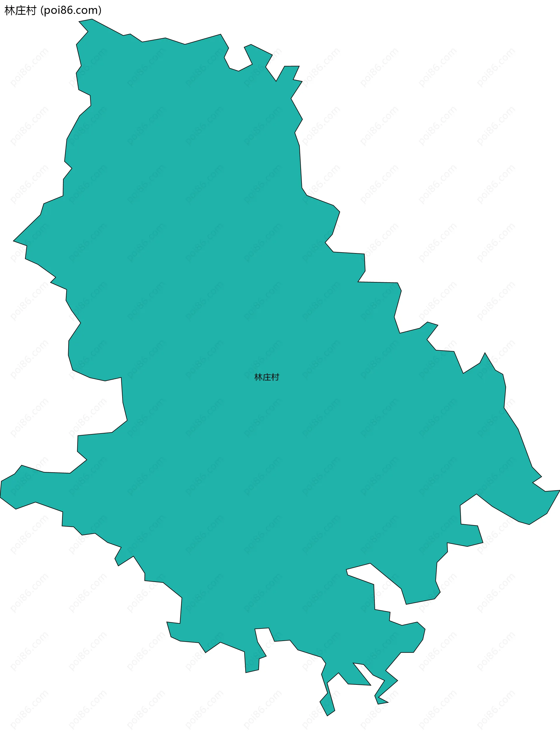 林庄村边界地图