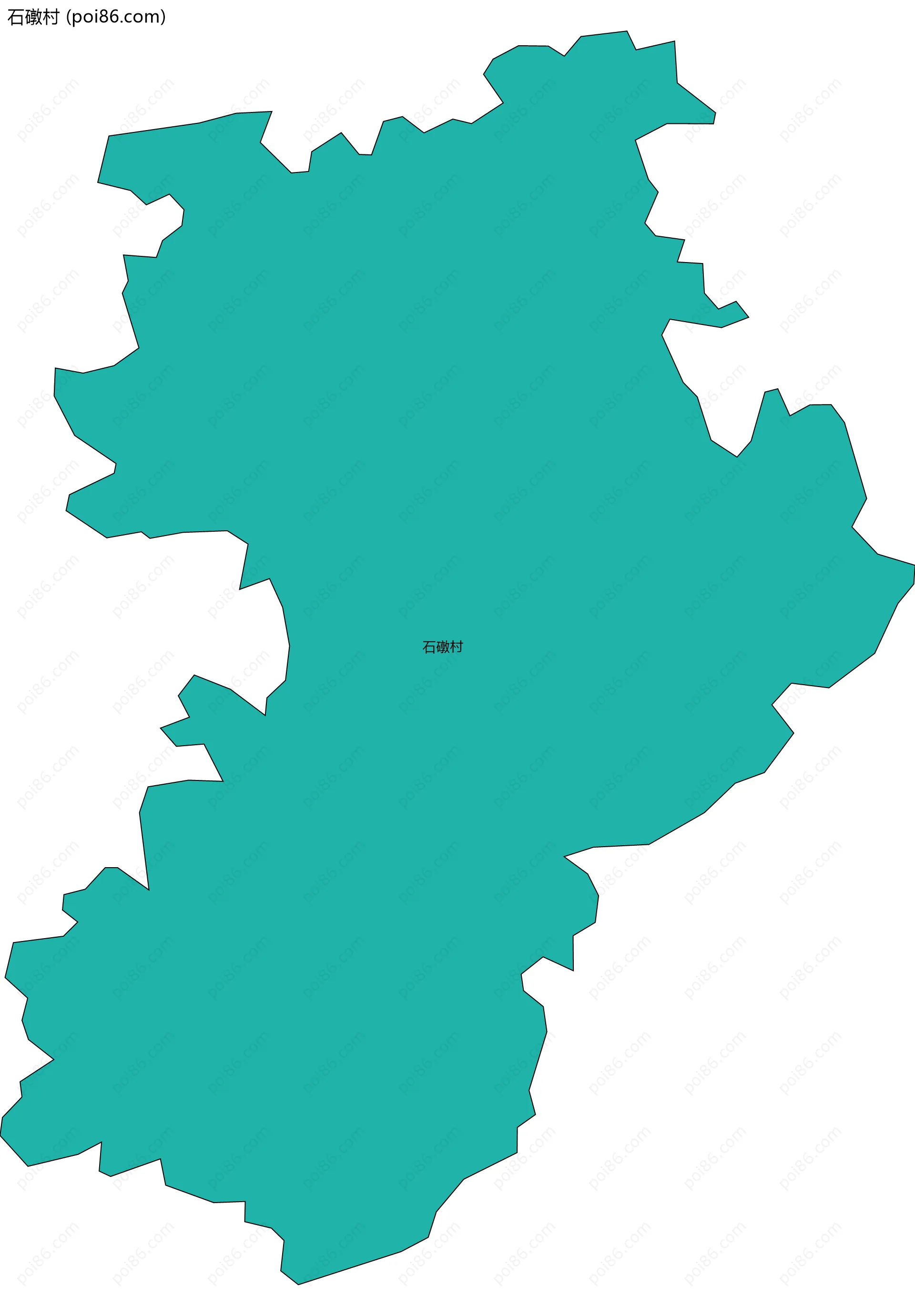 石礅村边界地图