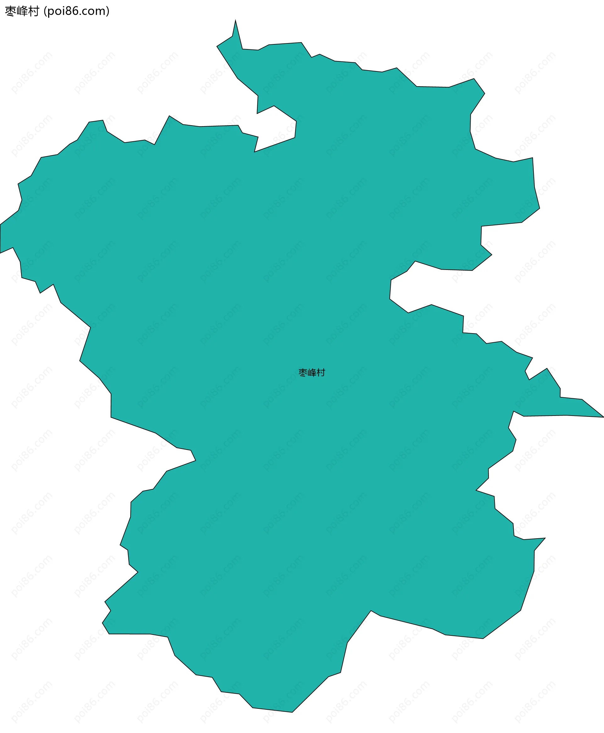 枣峰村边界地图