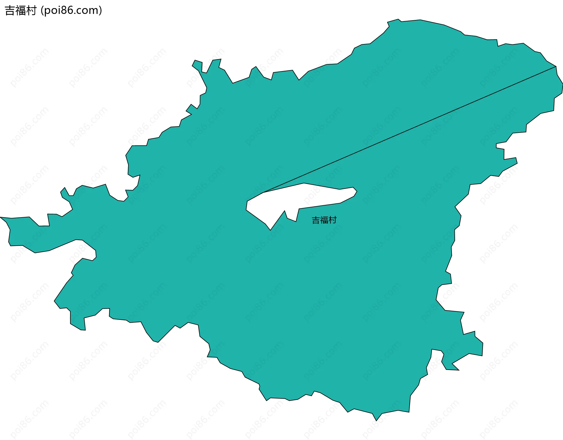 吉福村边界地图
