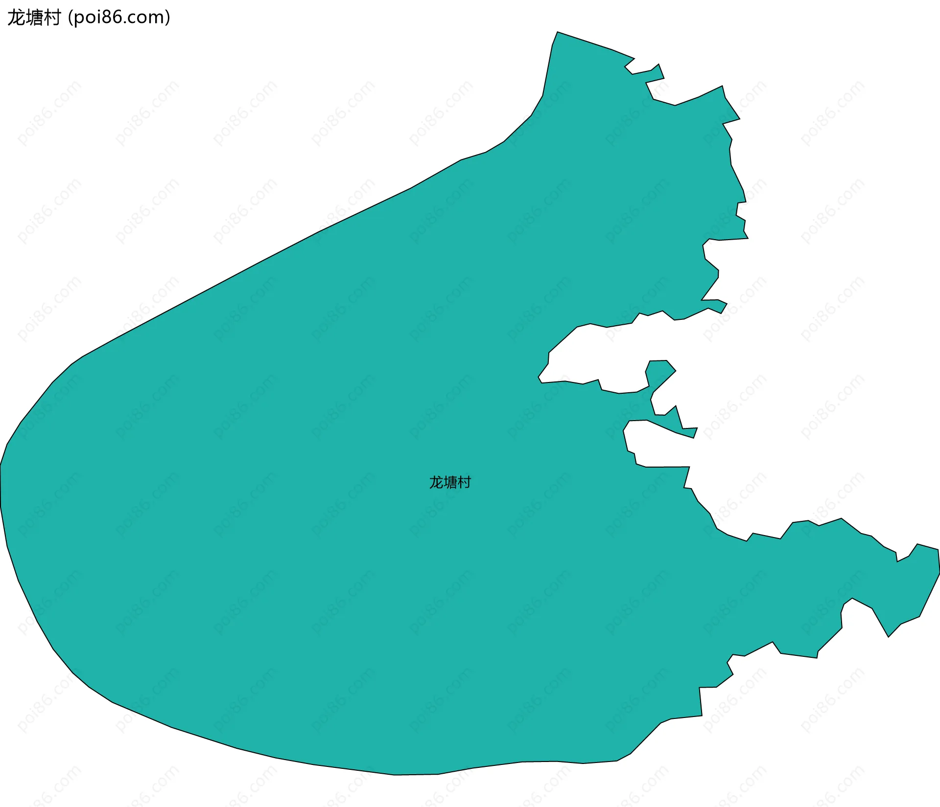 龙塘村边界地图