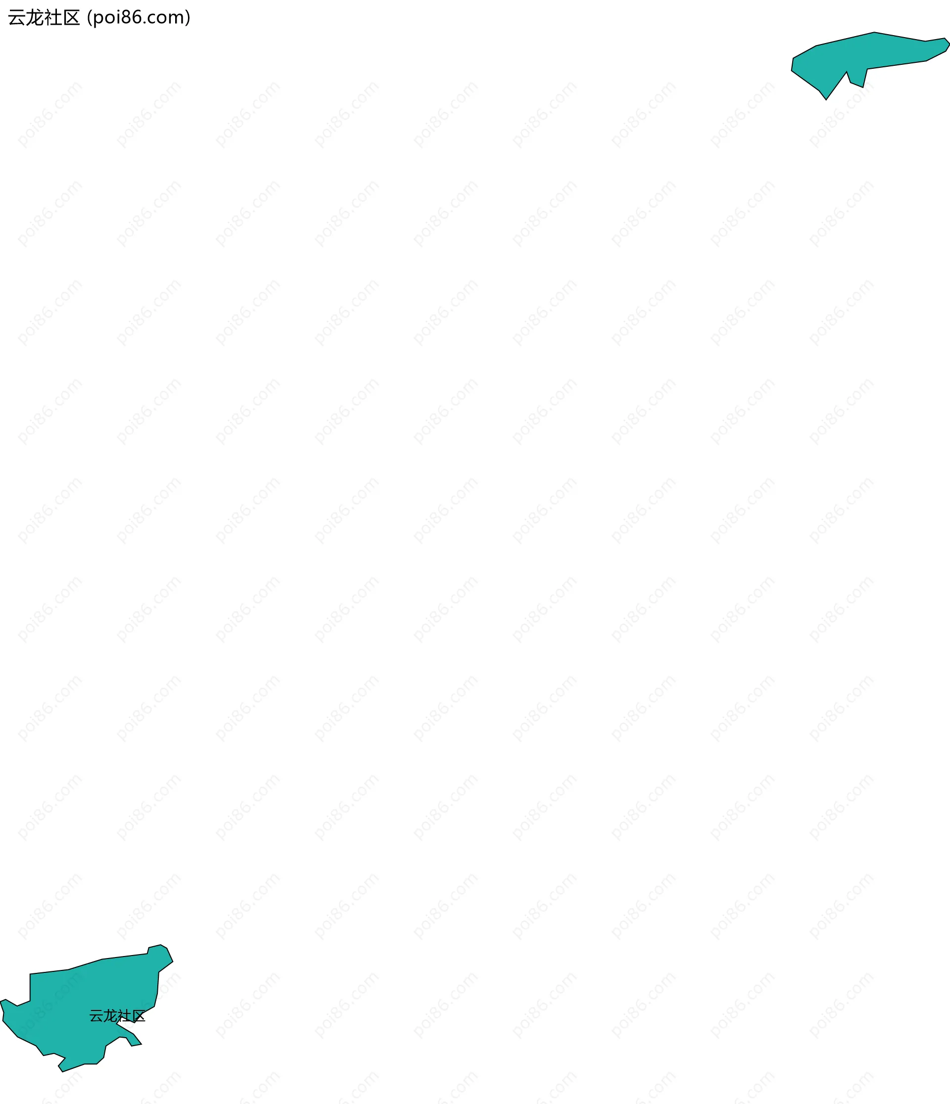 云龙社区边界地图