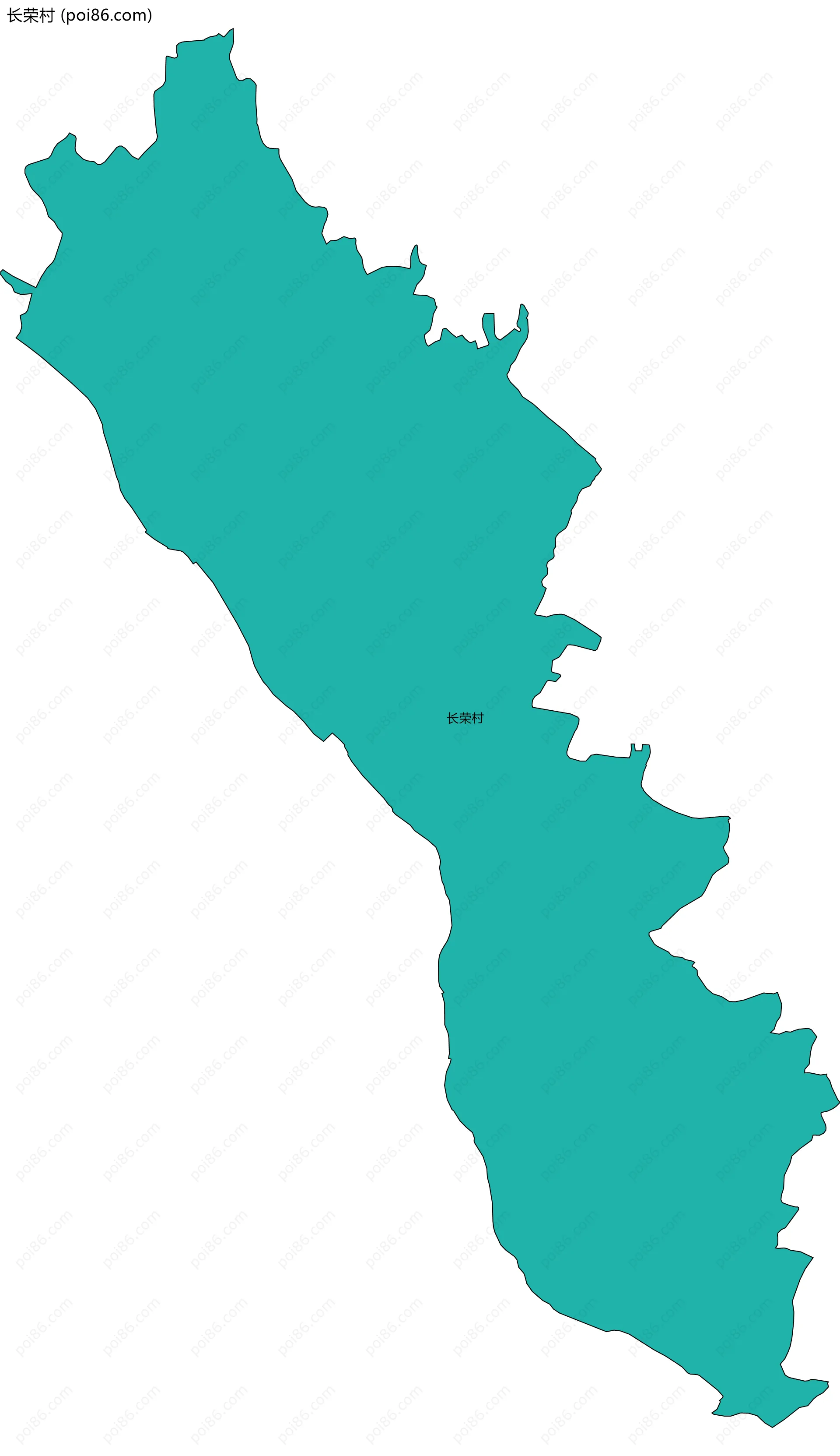长荣村边界地图