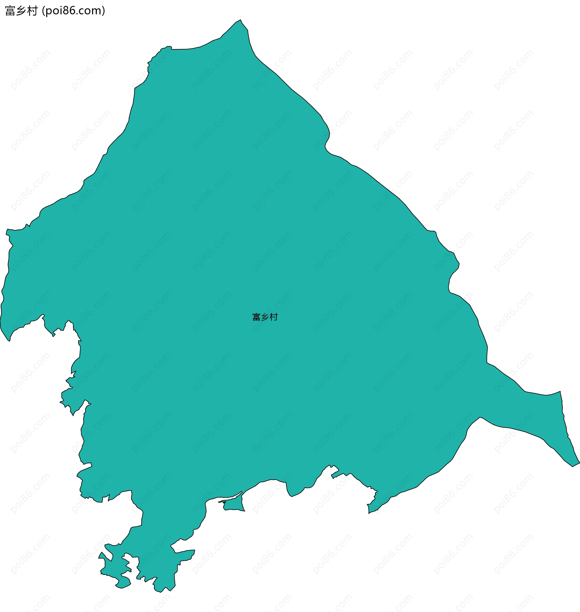 富乡村边界地图