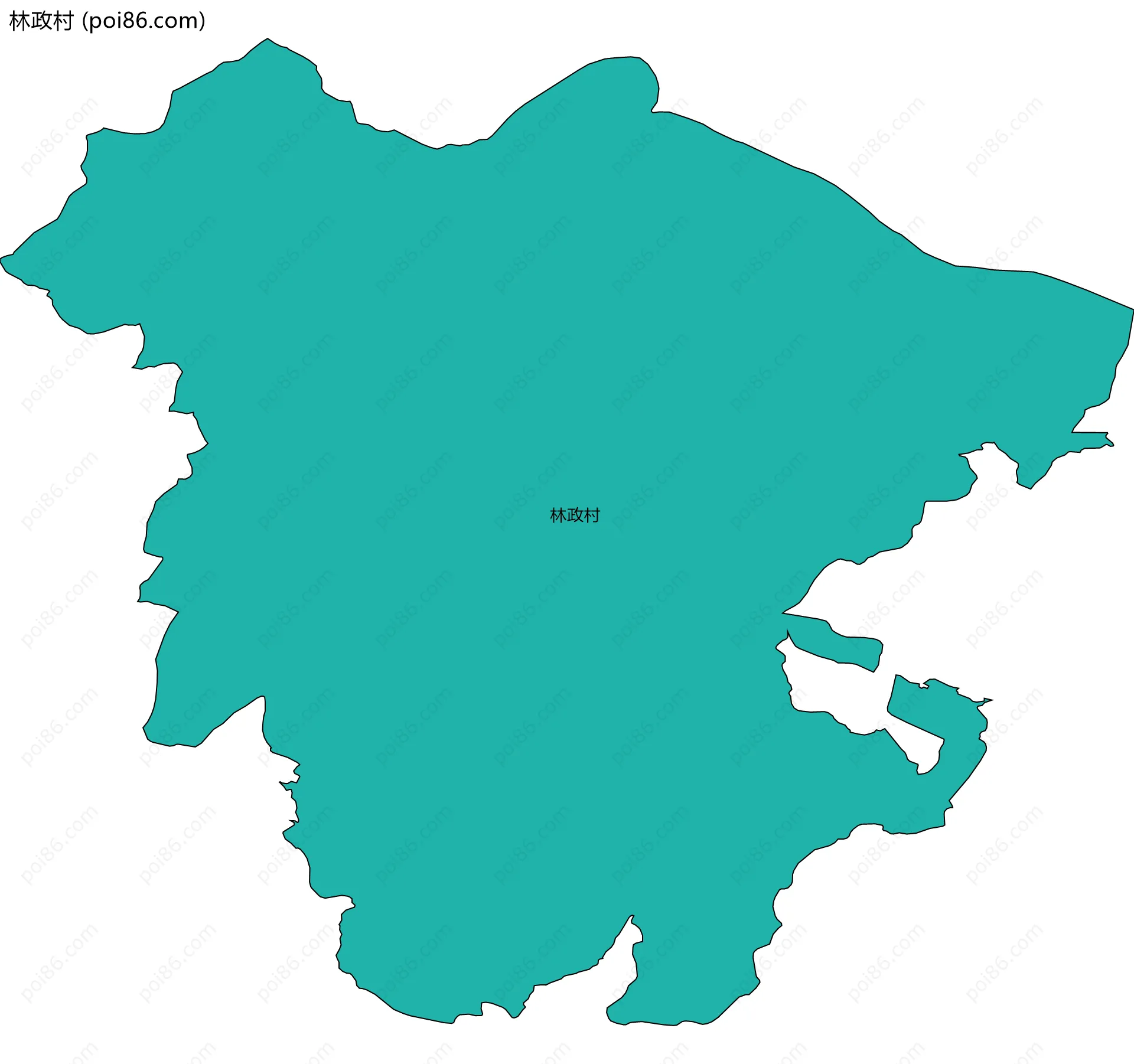林政村边界地图