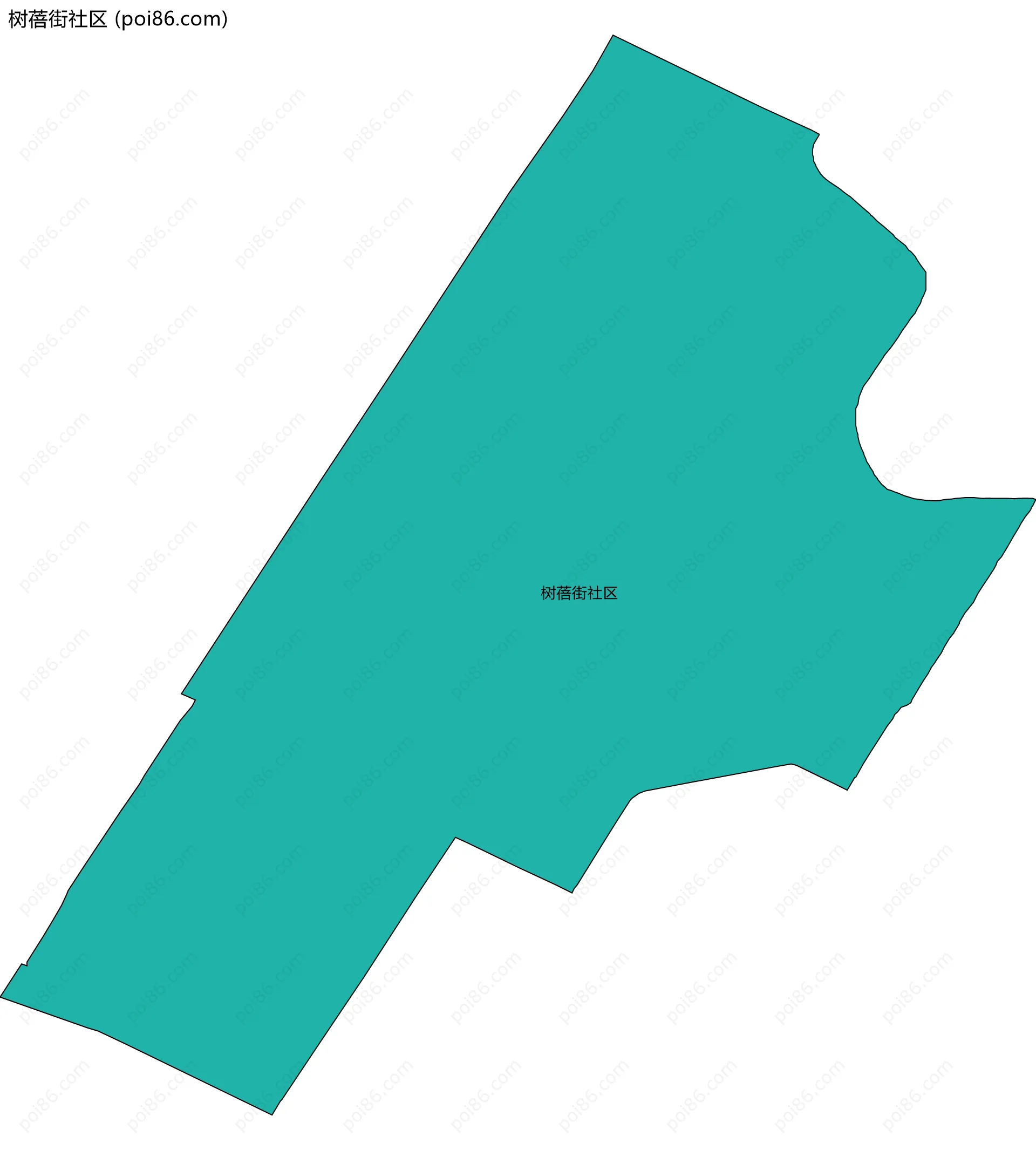 树蓓街社区边界地图