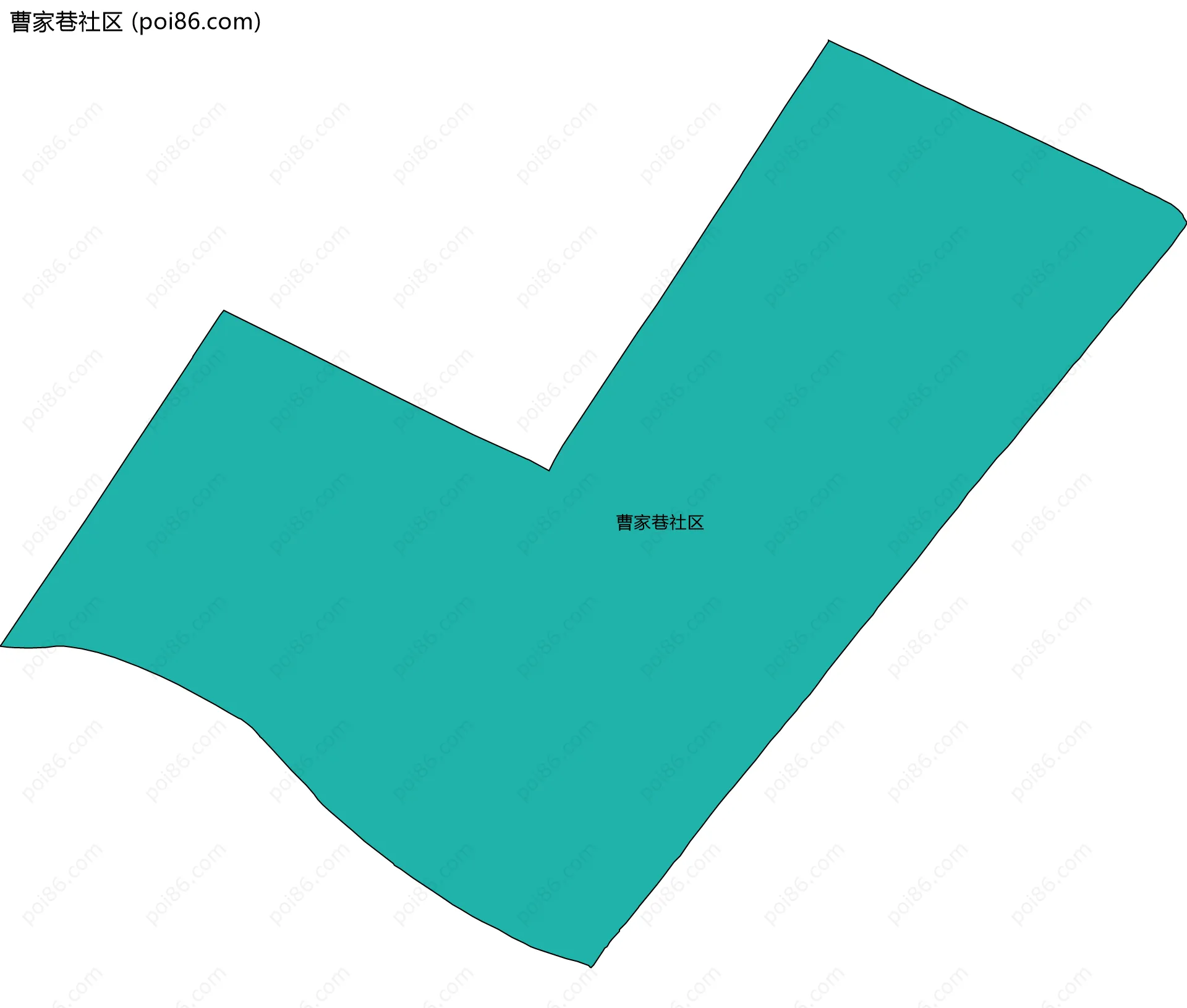 曹家巷社区边界地图