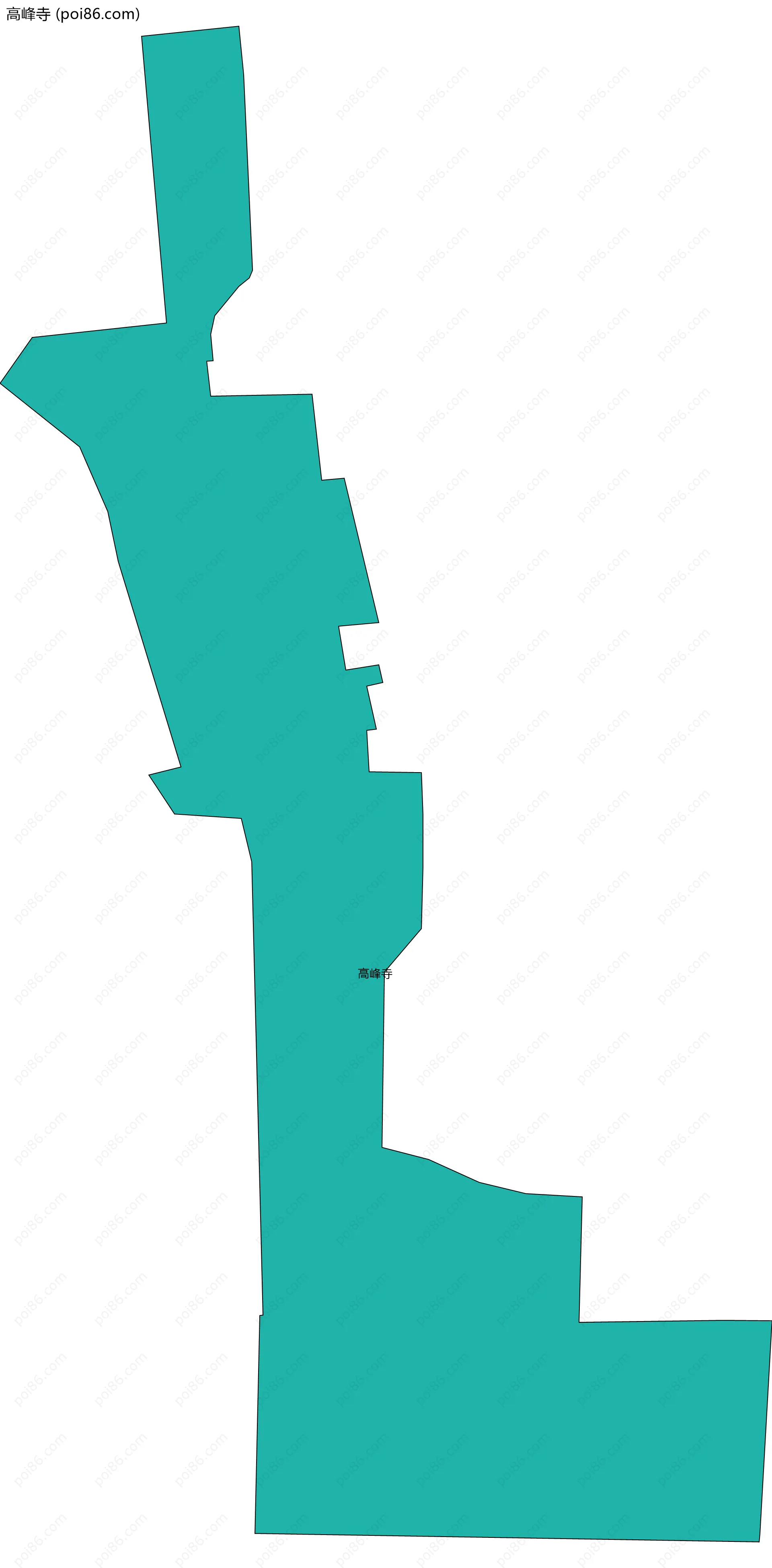 高峰寺边界地图