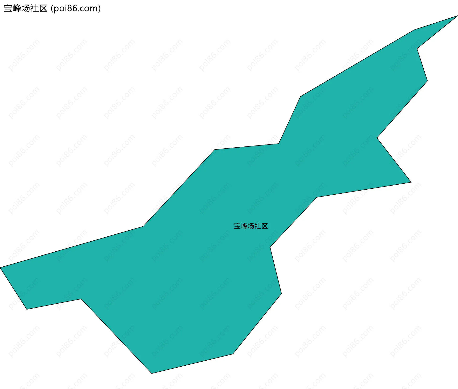 宝峰场社区边界地图