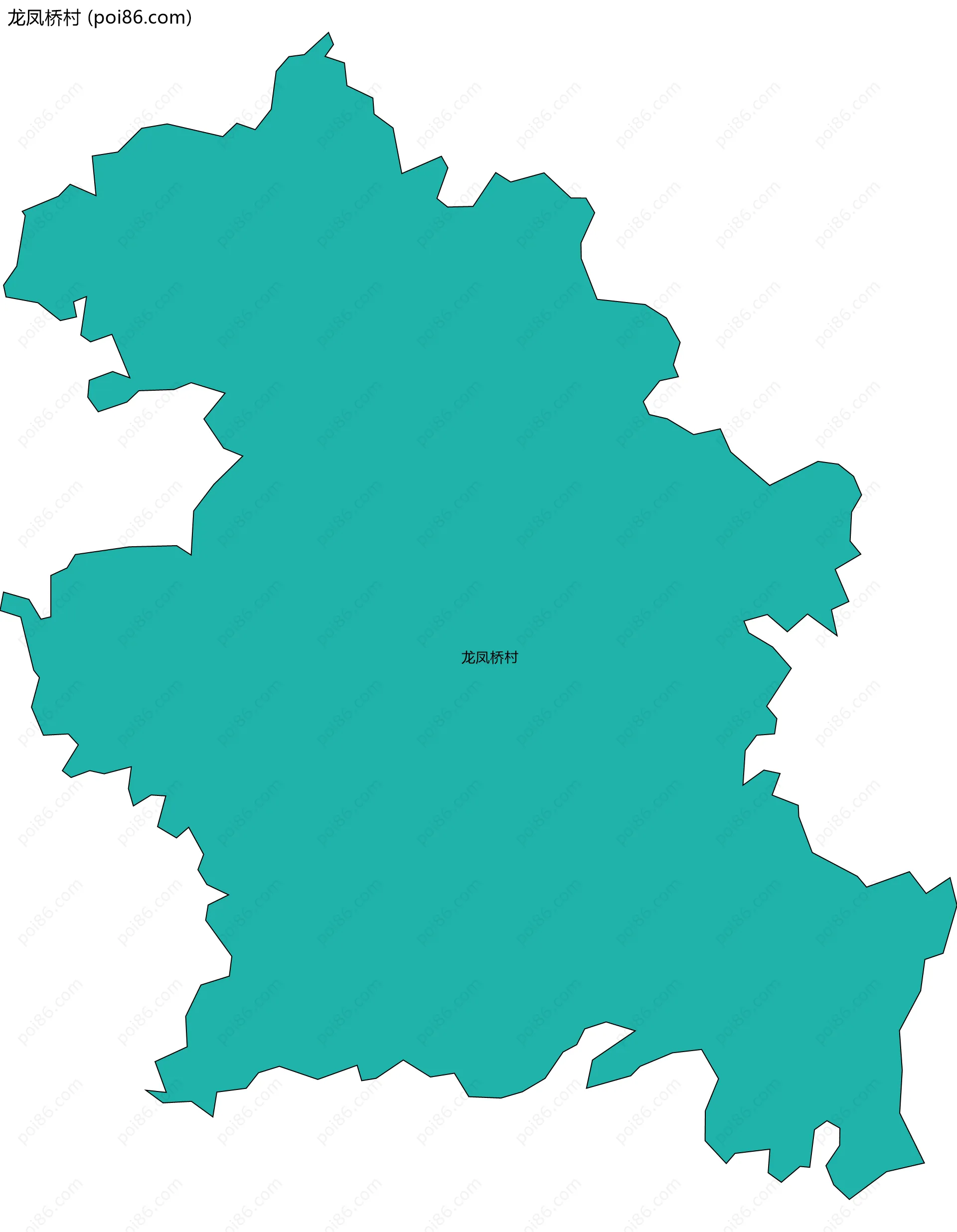 龙凤桥村边界地图