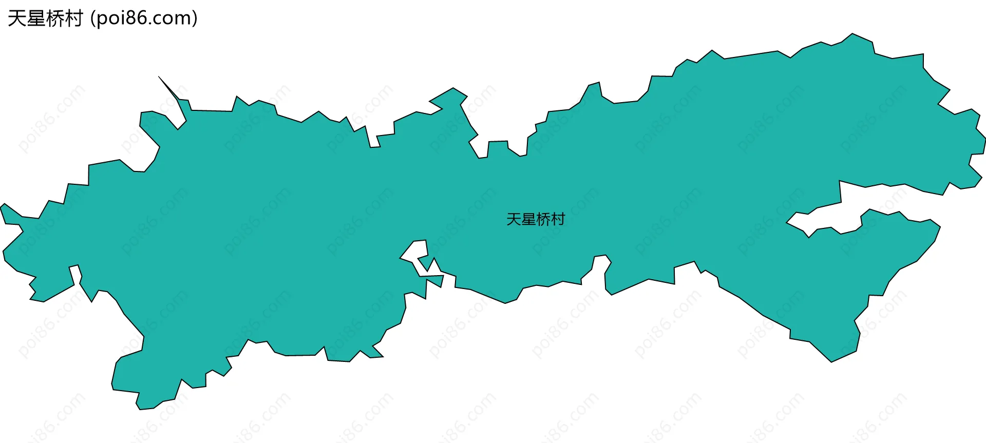 天星桥村边界地图