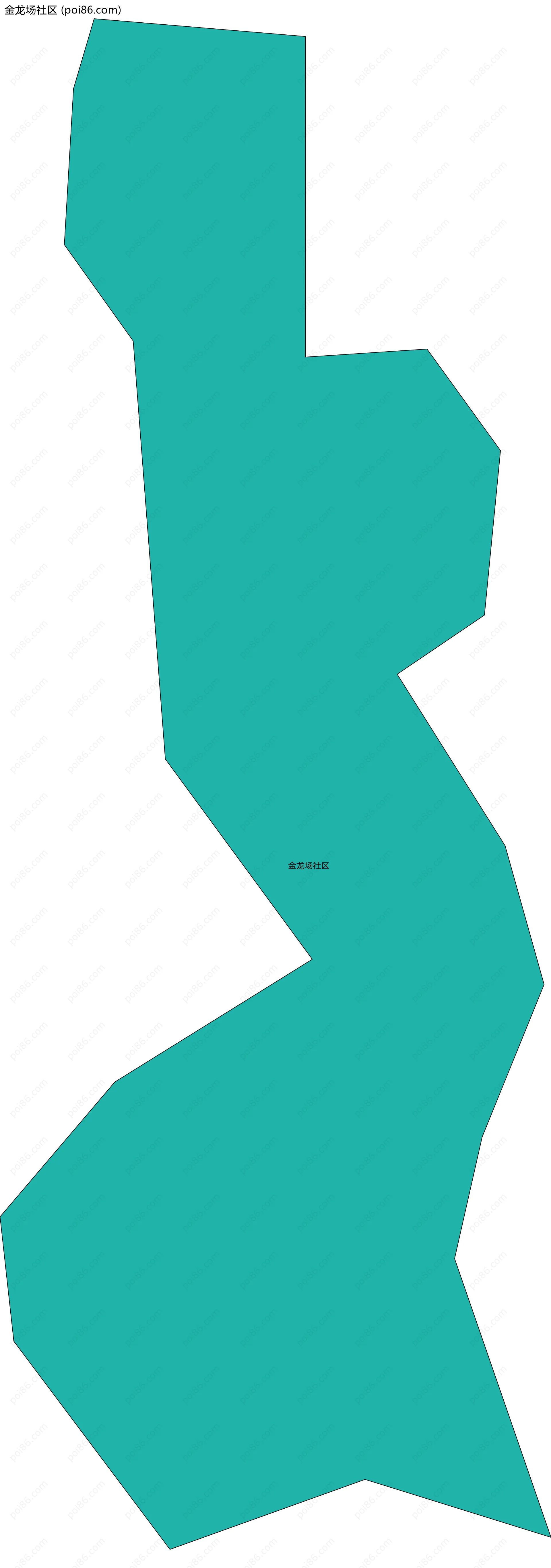 金龙场社区边界地图