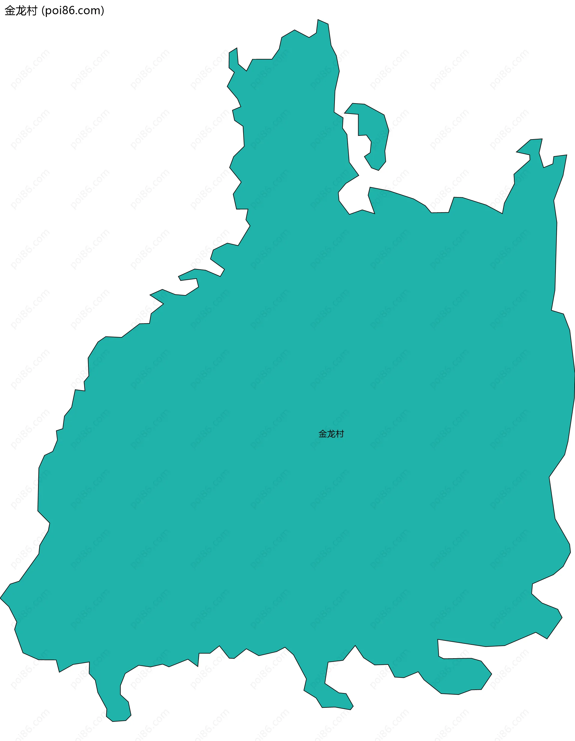 金龙村边界地图