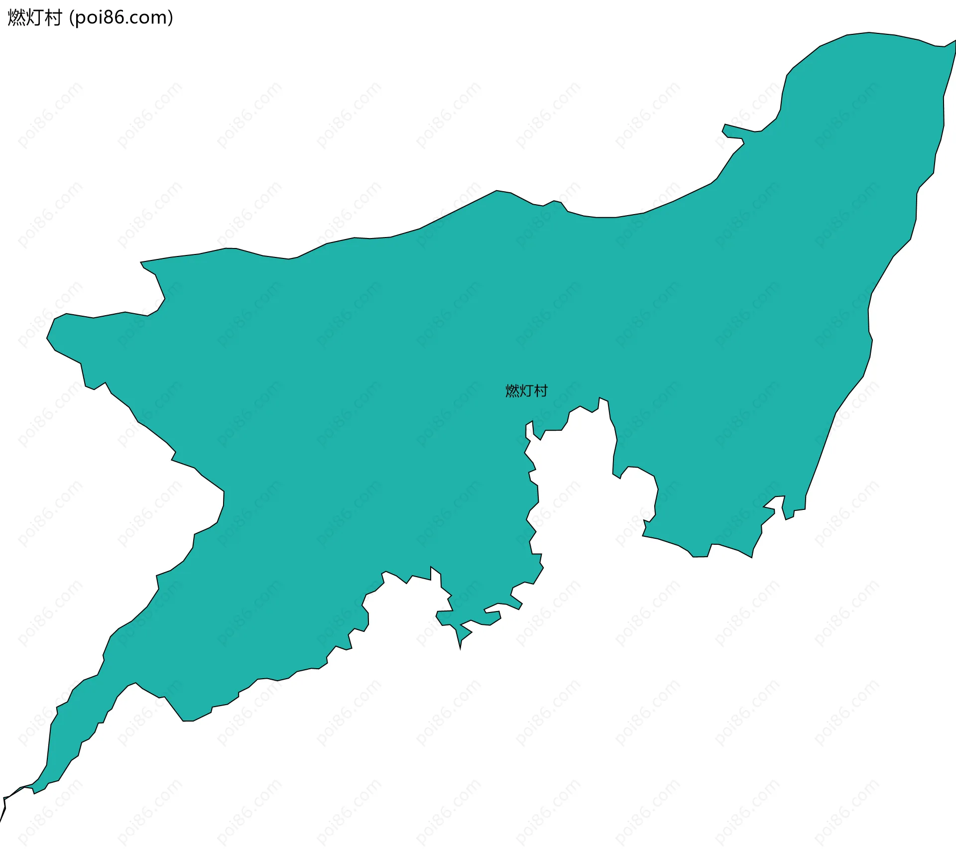 燃灯村边界地图