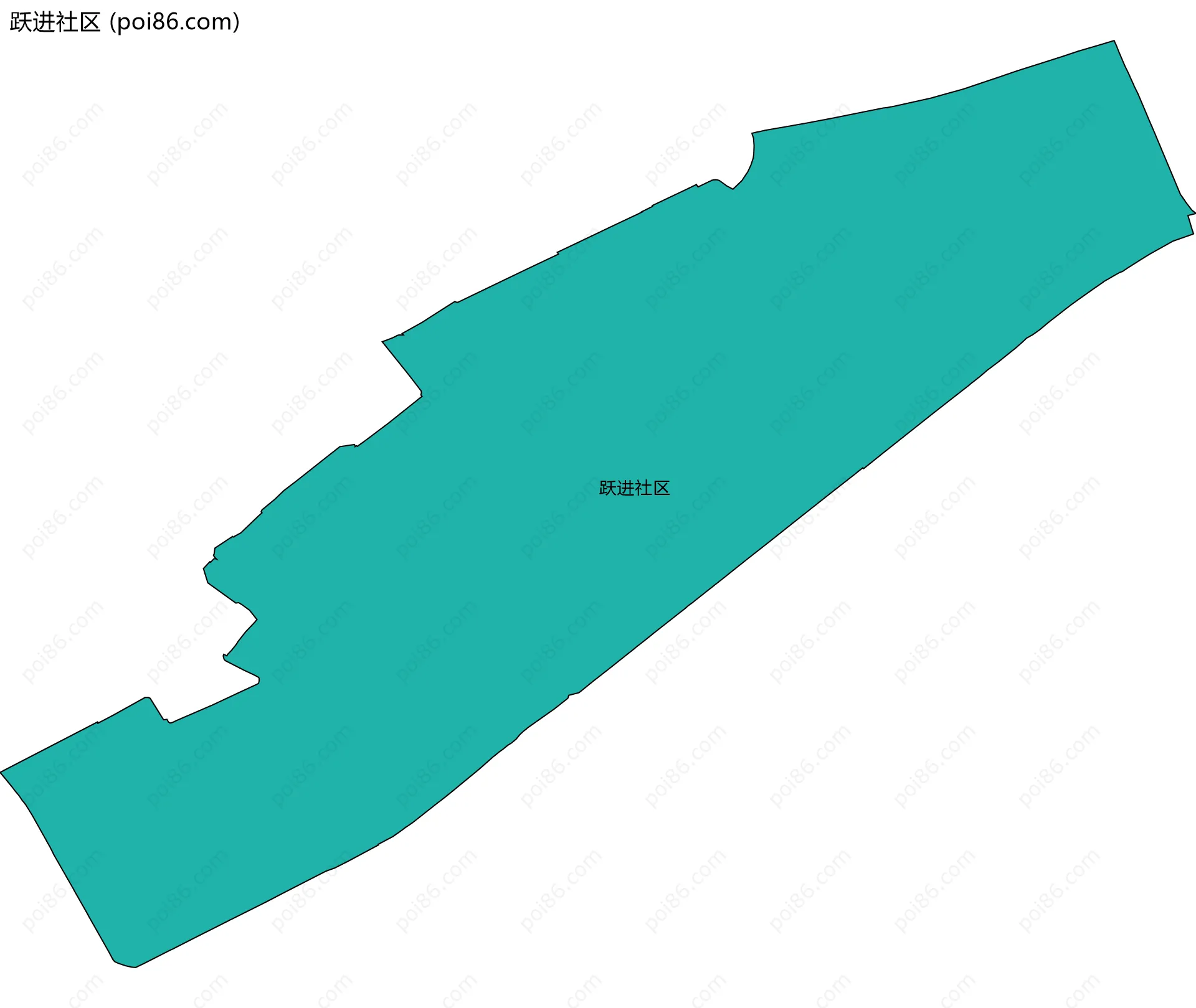 跃进社区边界地图