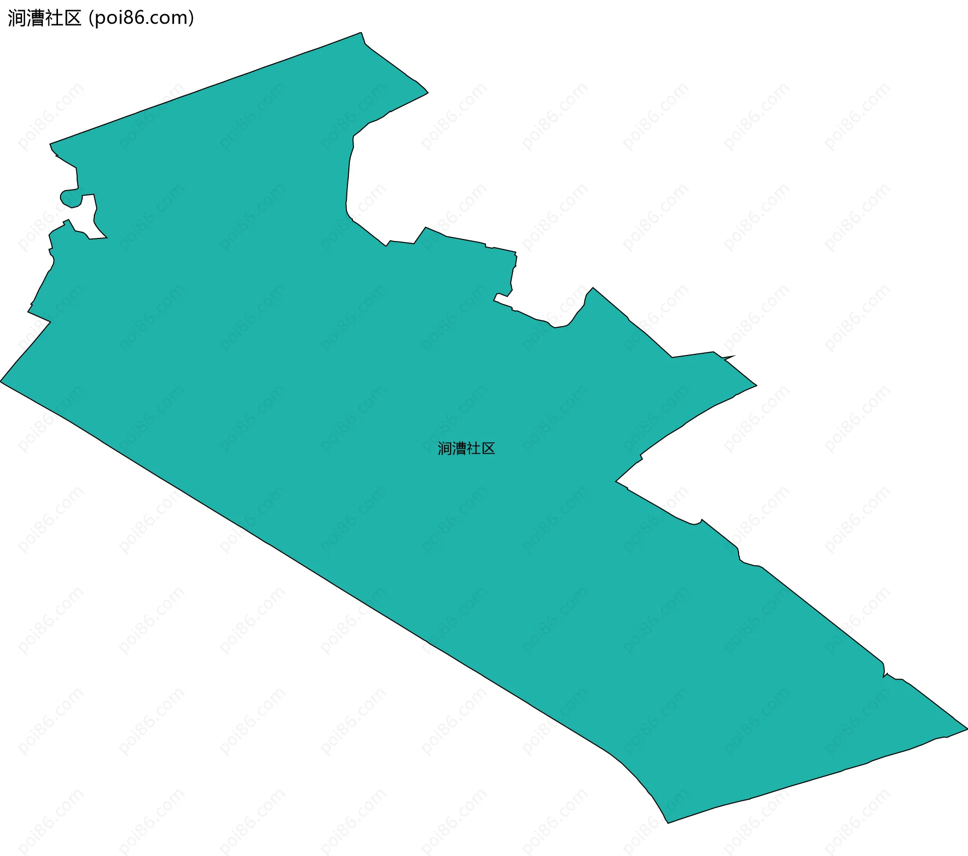 涧漕社区边界地图