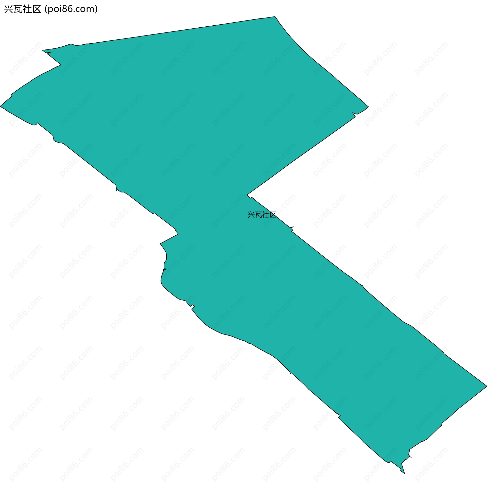 兴瓦社区边界地图