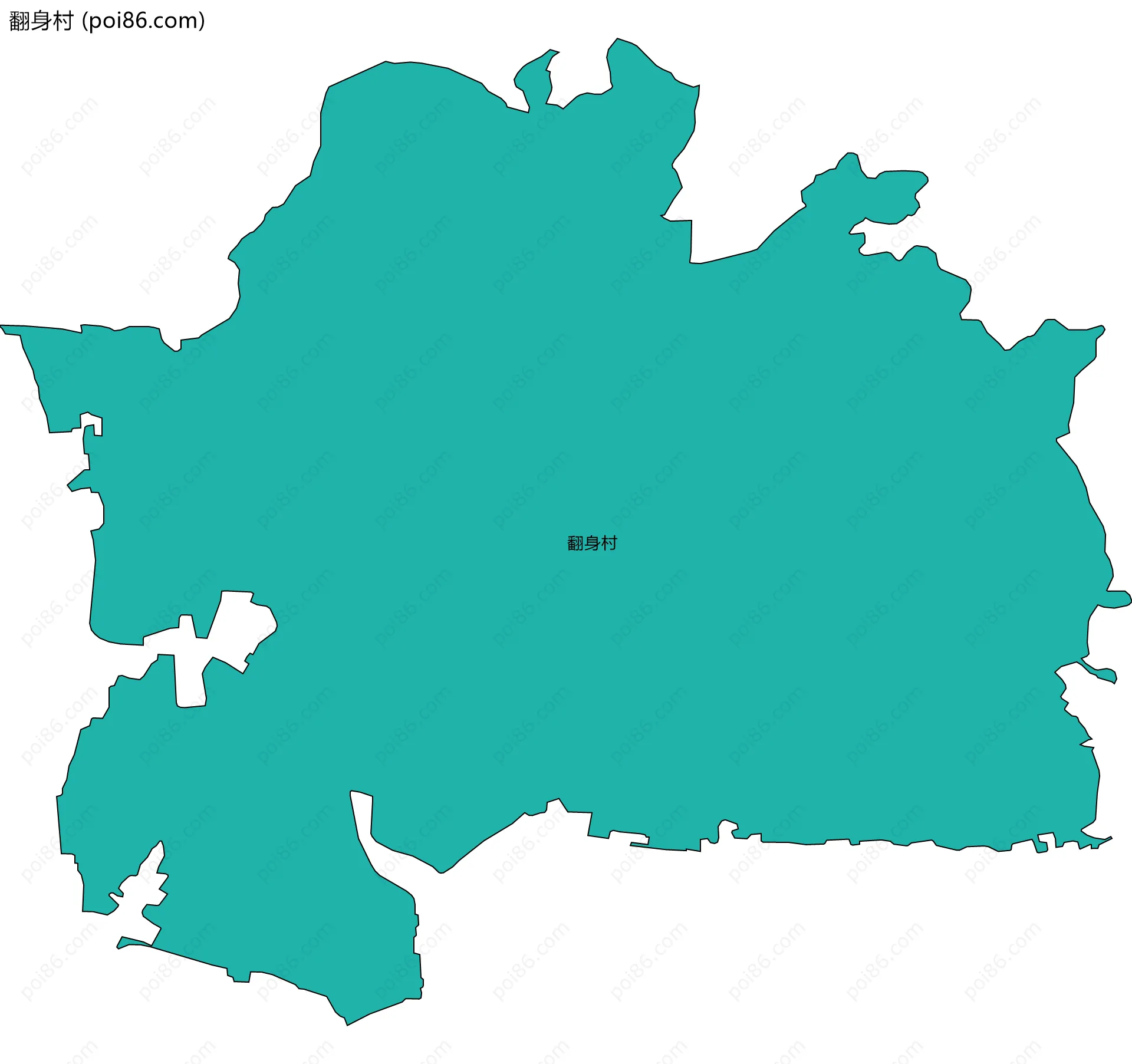 翻身村边界地图