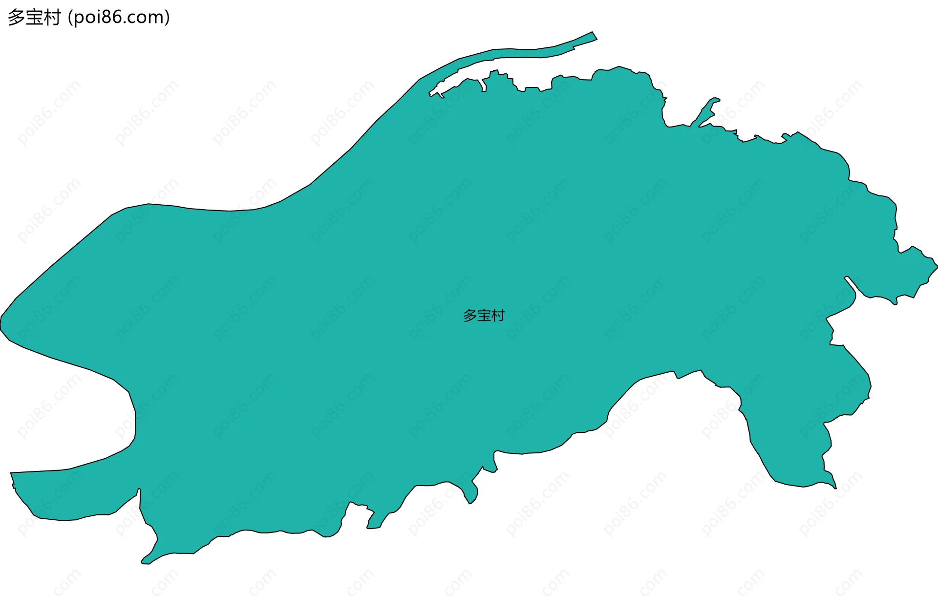 多宝村边界地图