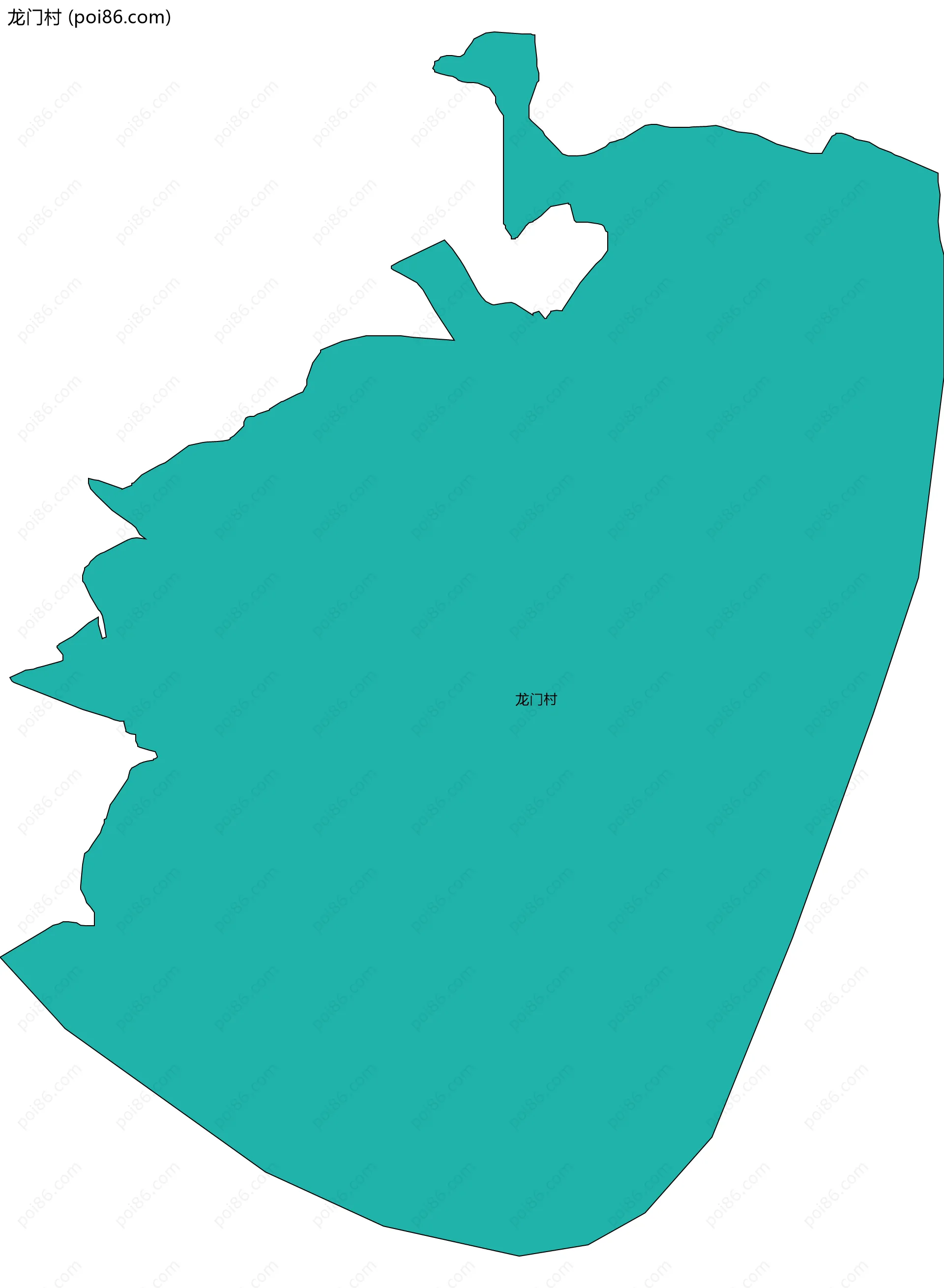 龙门村边界地图