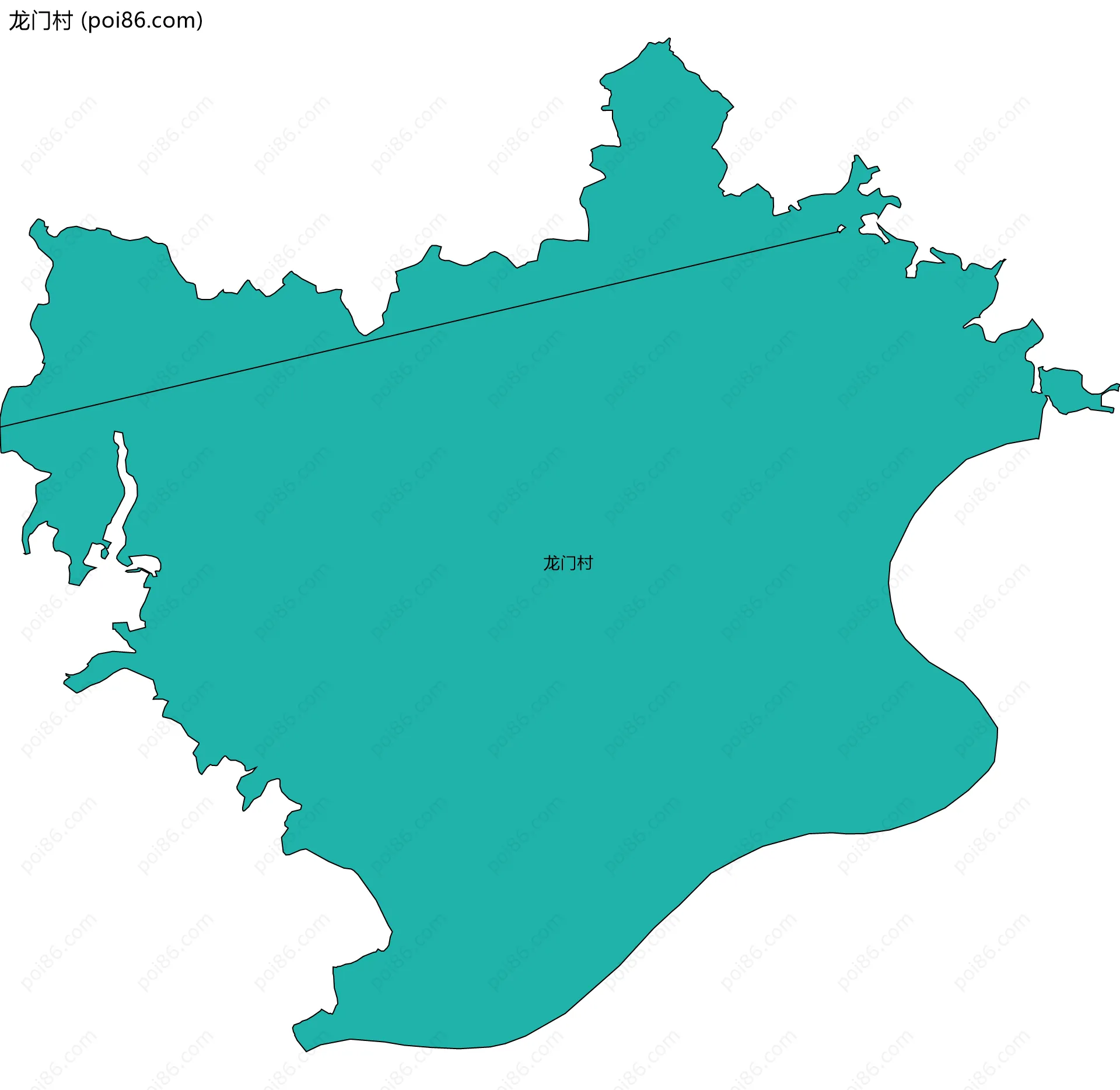 龙门村边界地图