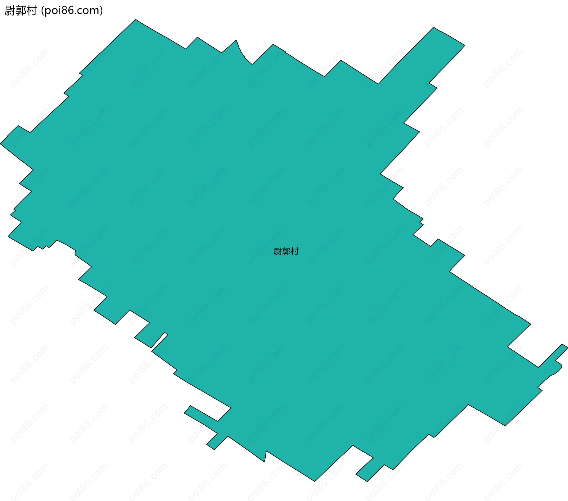 尉郭村边界地图
