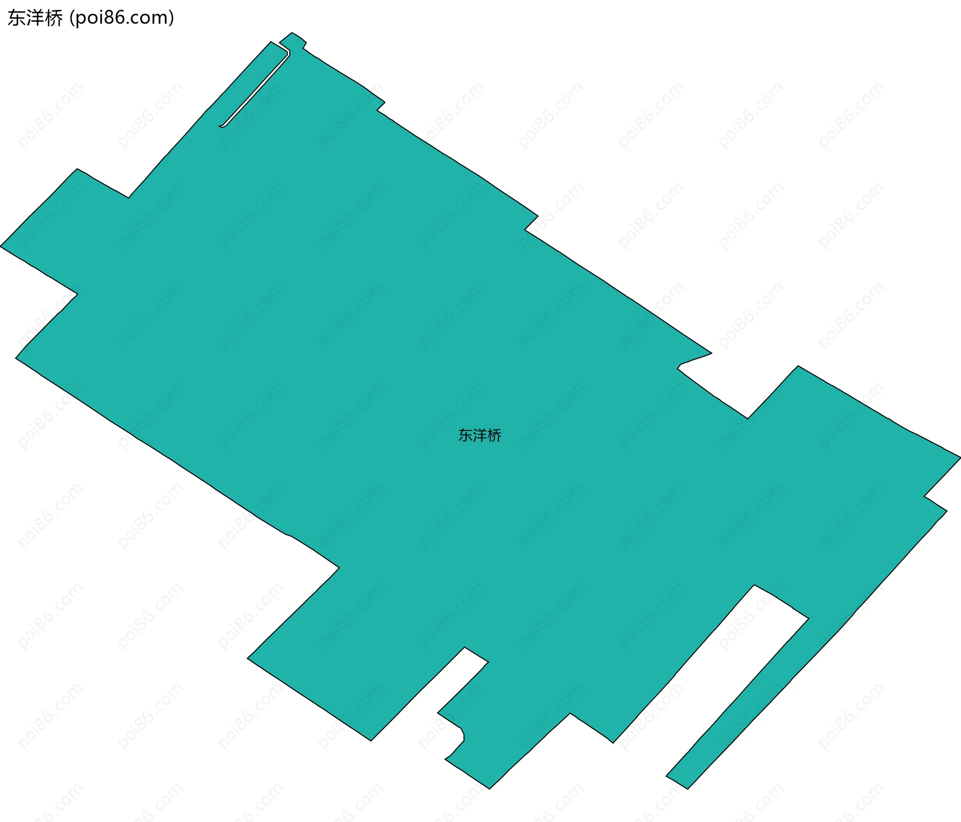 东洋桥边界地图