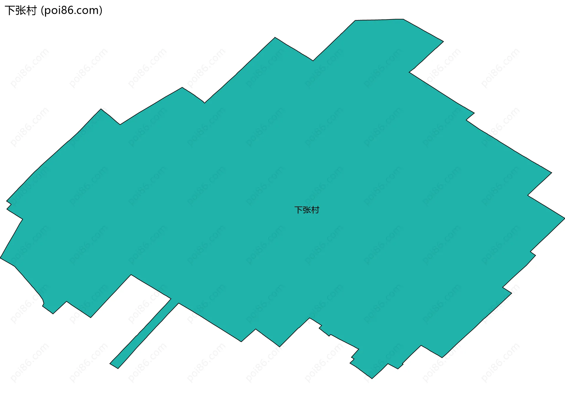 下张村边界地图