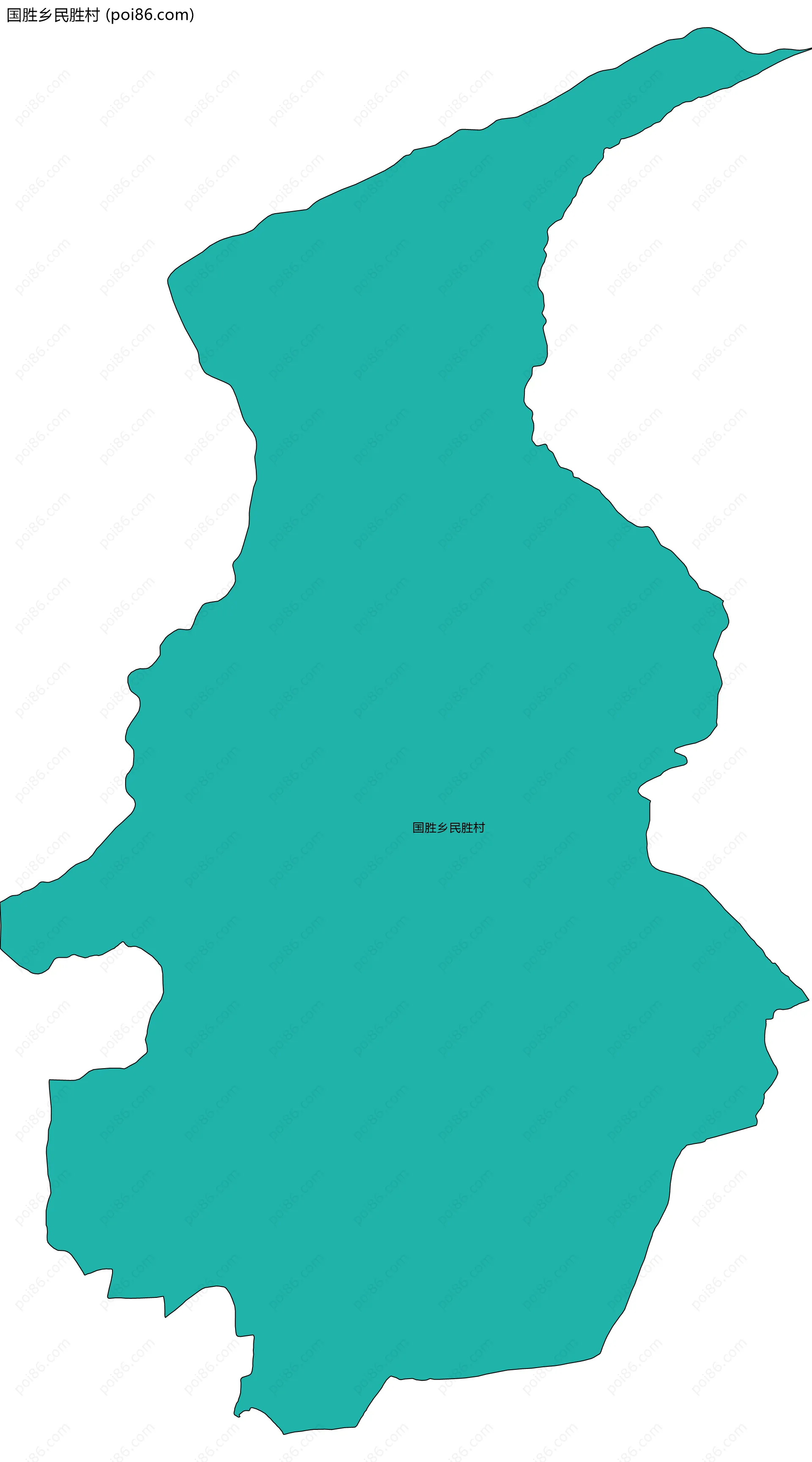 国胜乡民胜村边界地图