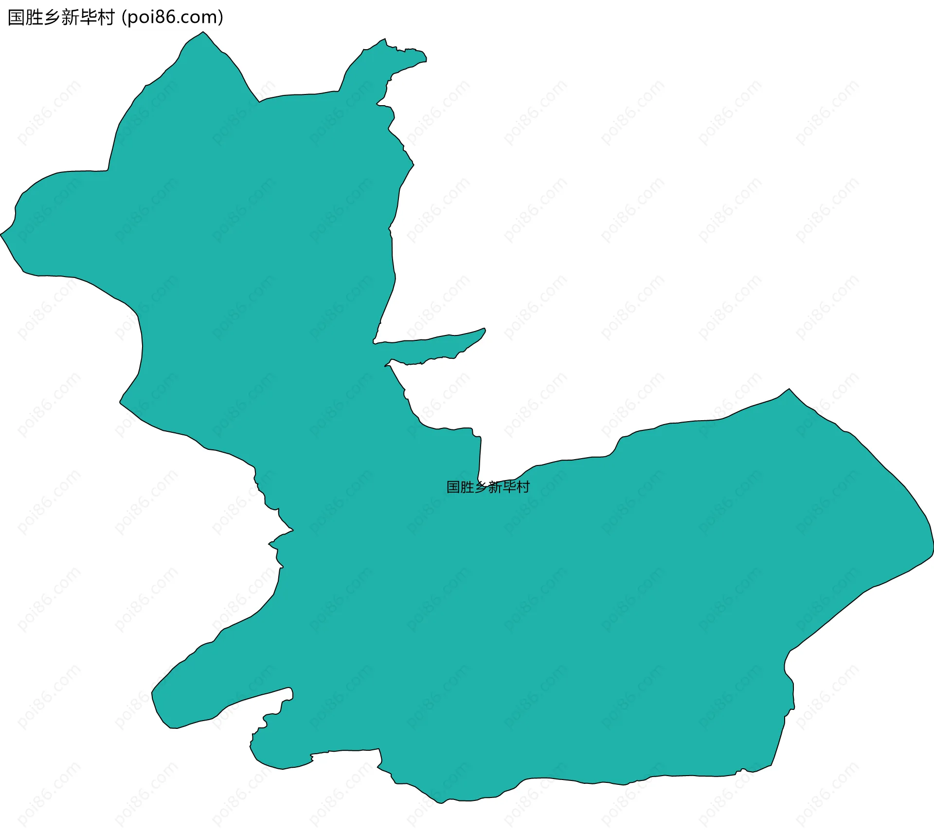 国胜乡新毕村边界地图