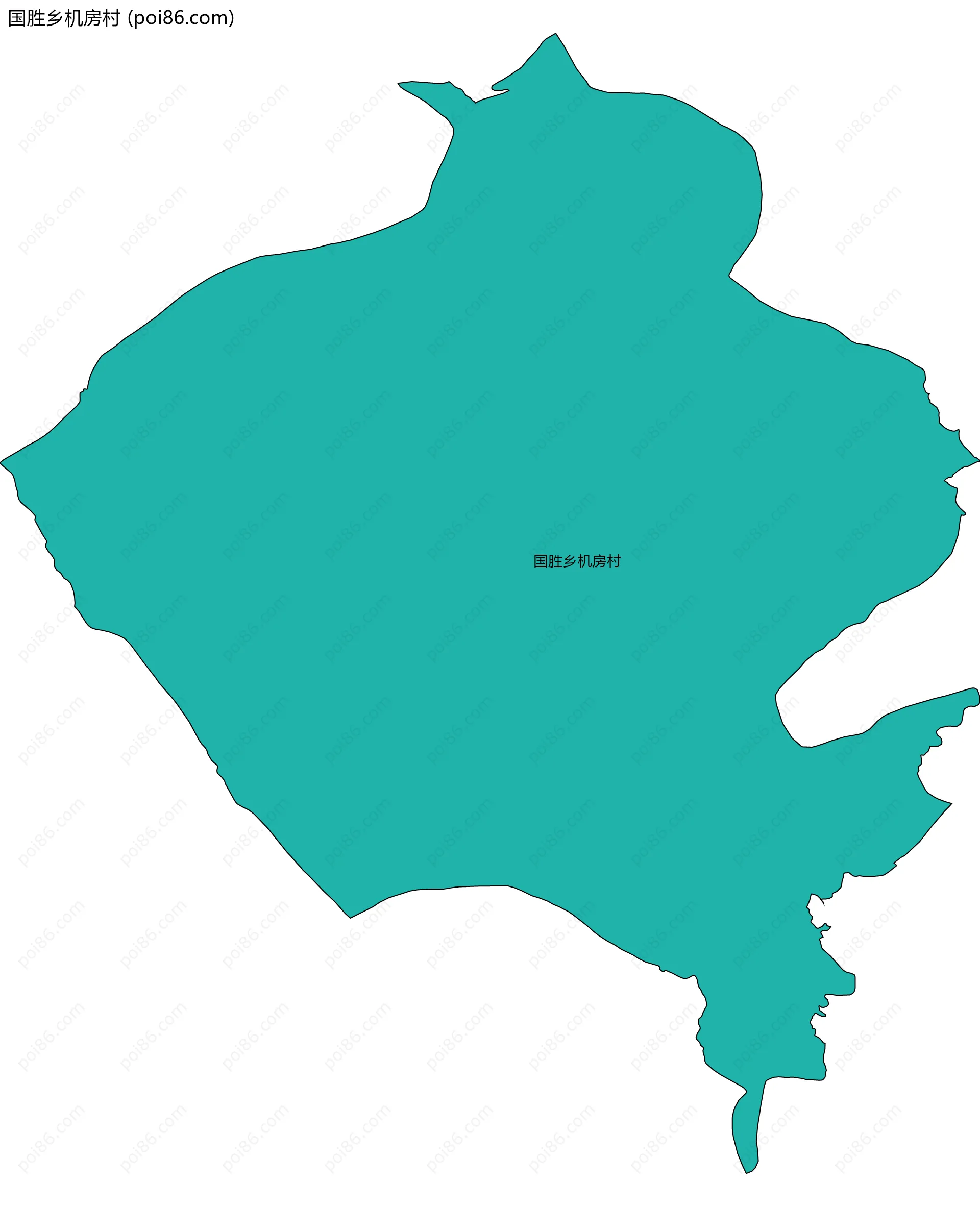 国胜乡机房村边界地图