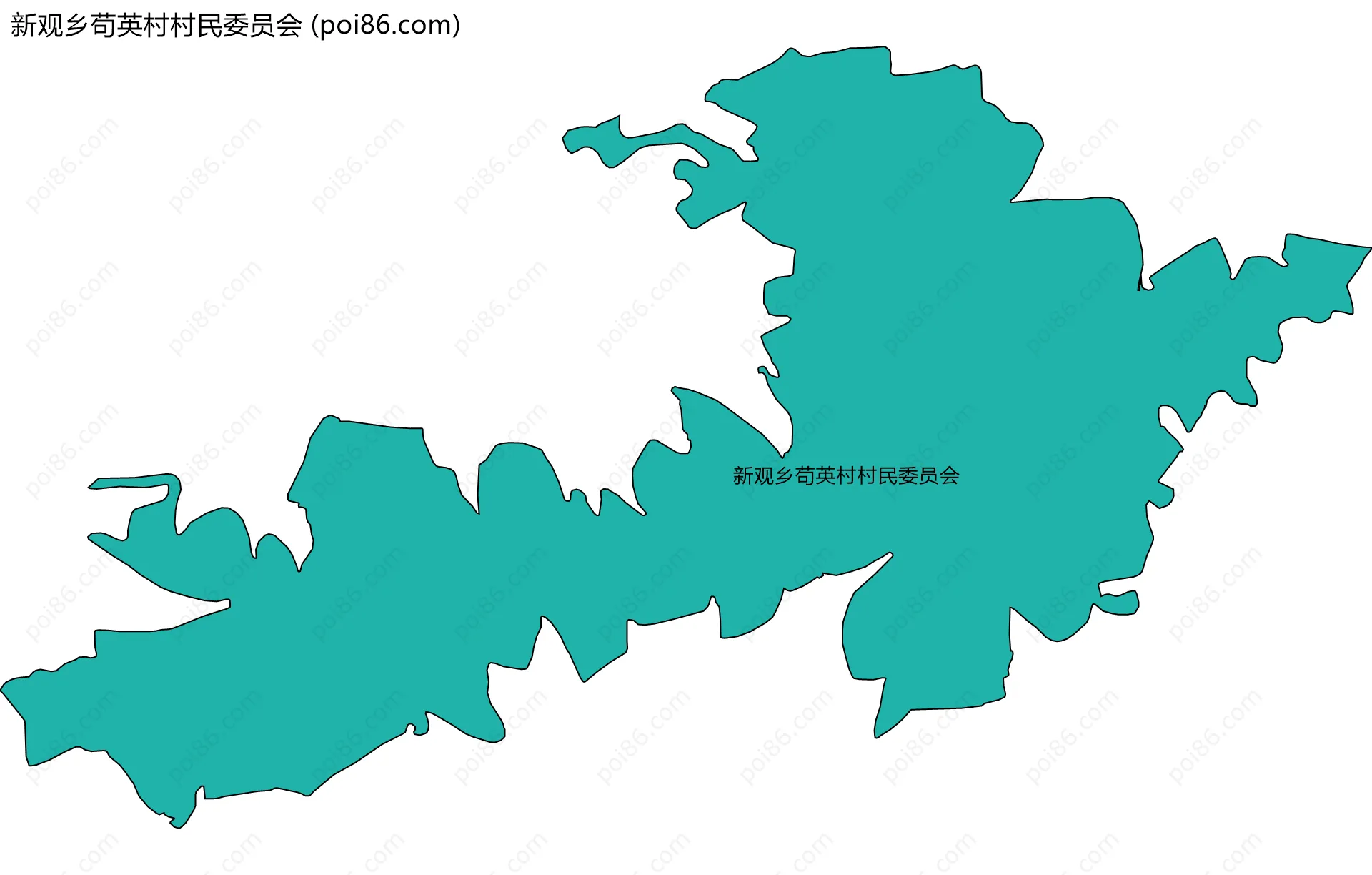 新观乡苟英村村民委员会边界地图