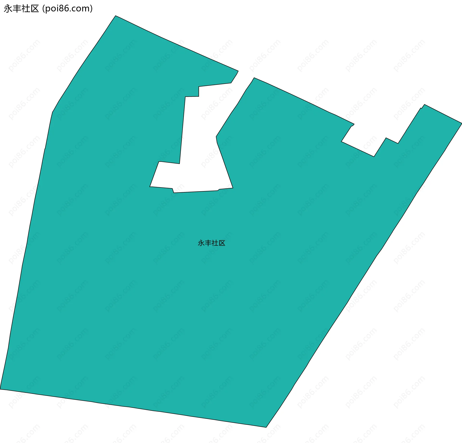 永丰社区边界地图