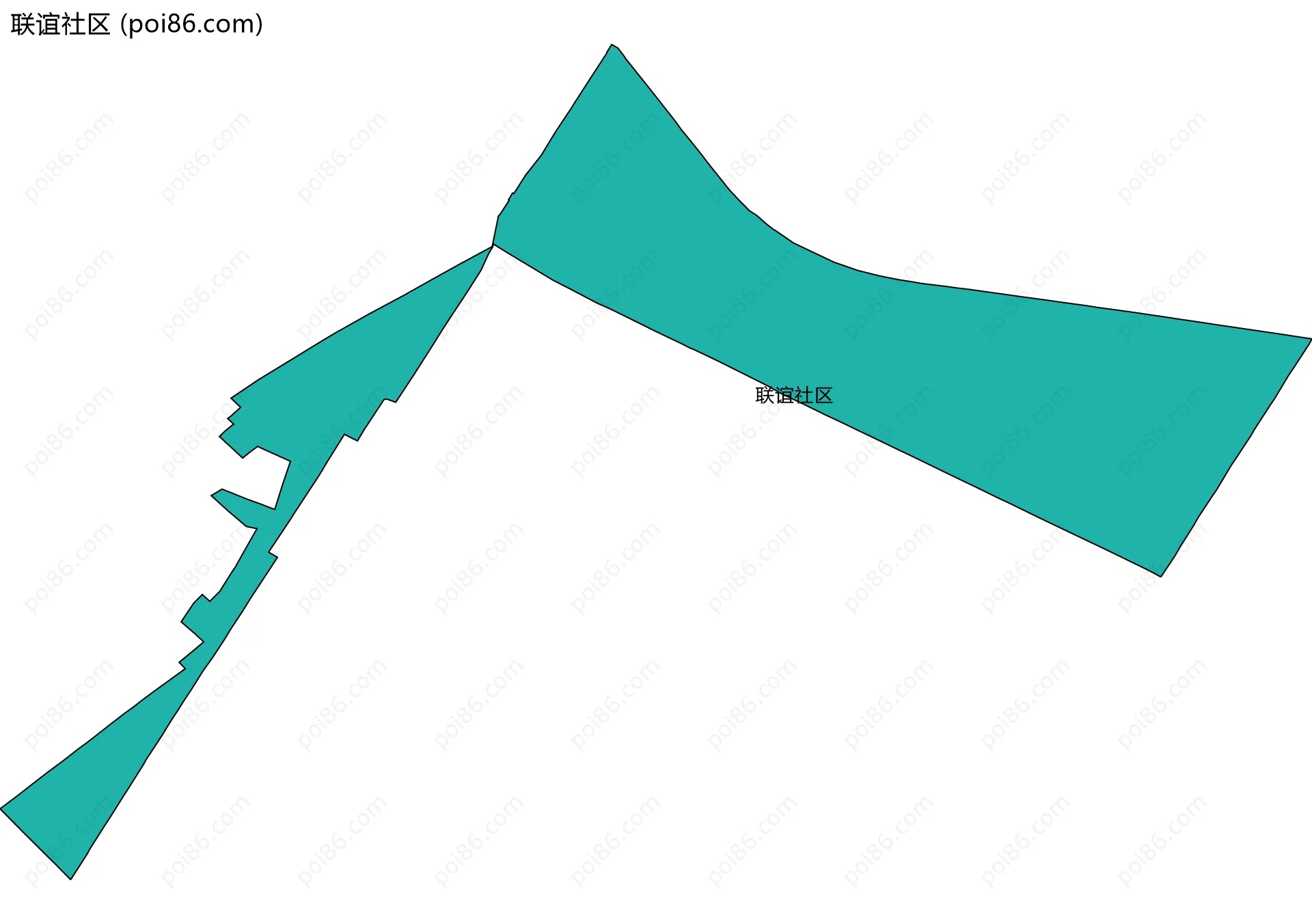 联谊社区边界地图