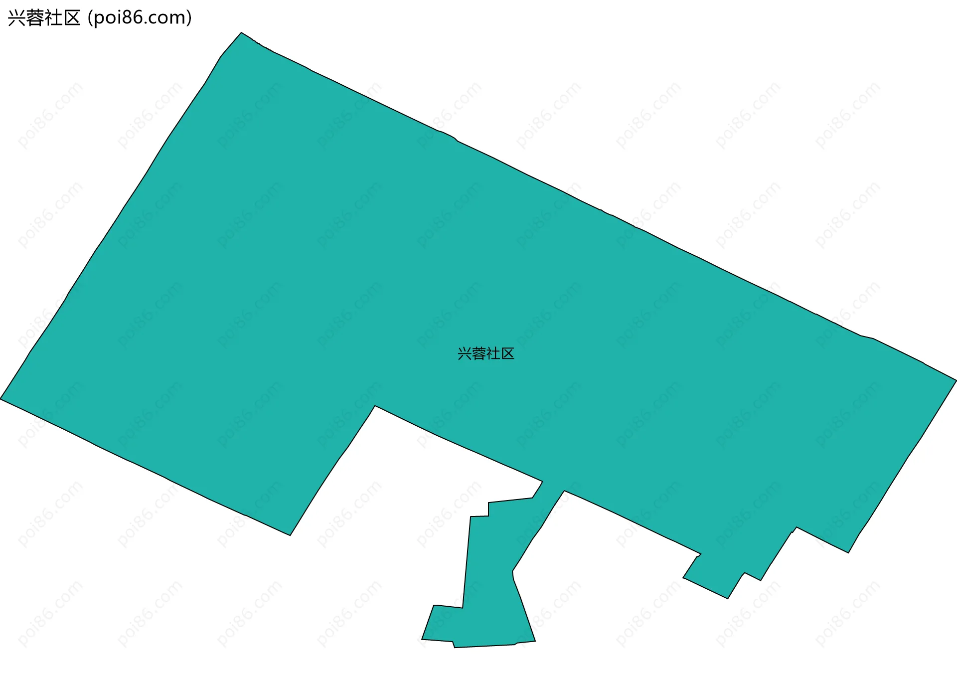 兴蓉社区边界地图