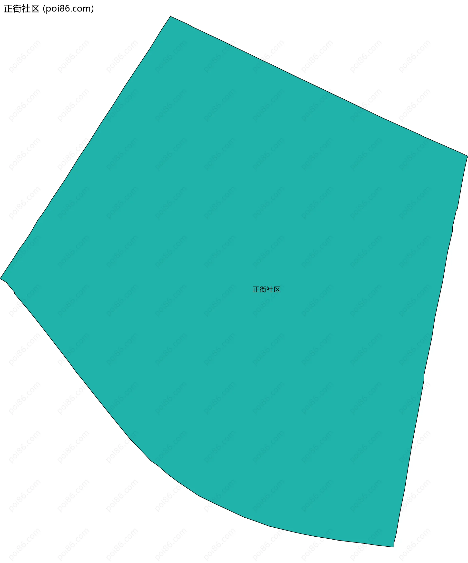 正街社区边界地图