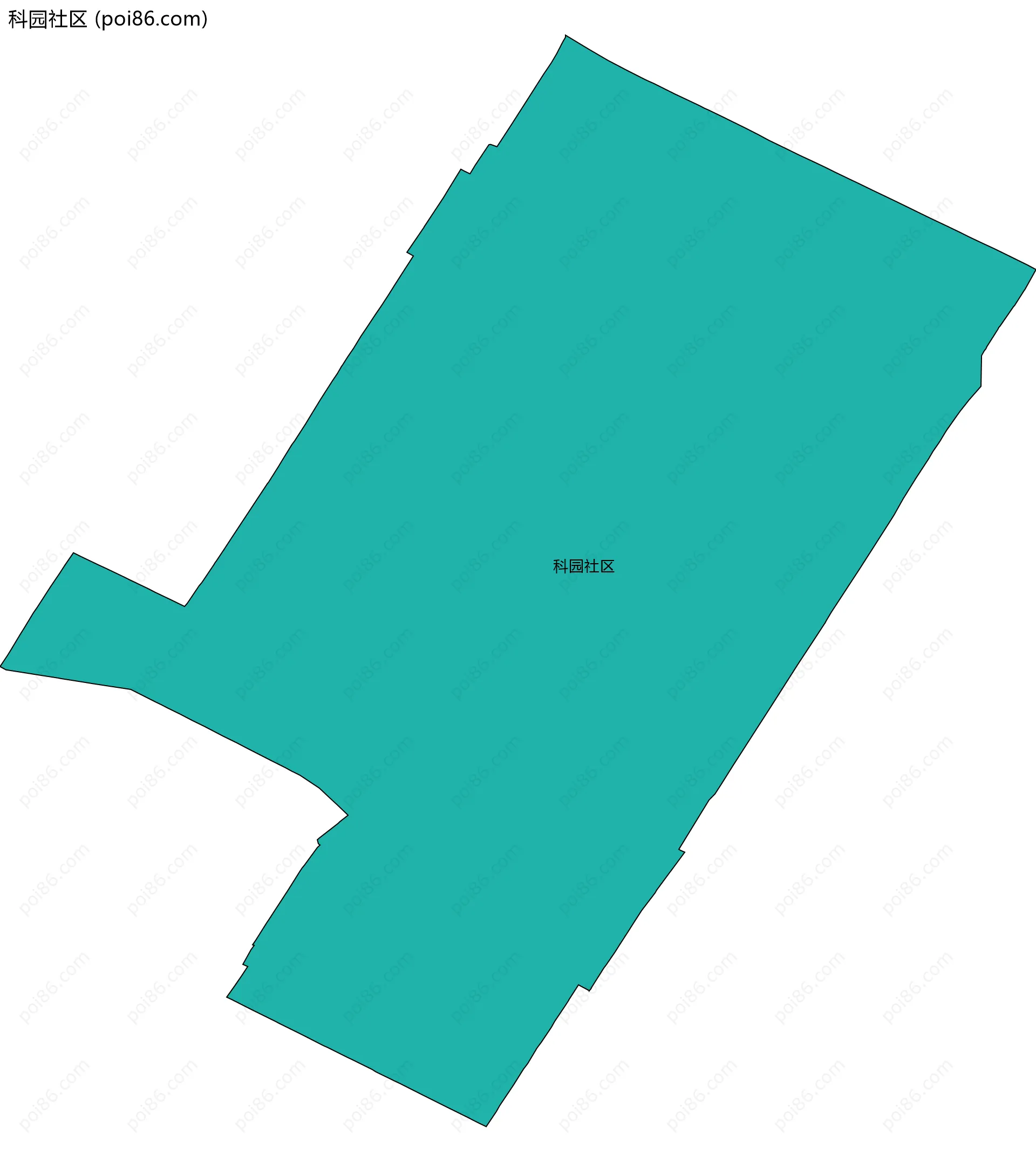 科园社区边界地图