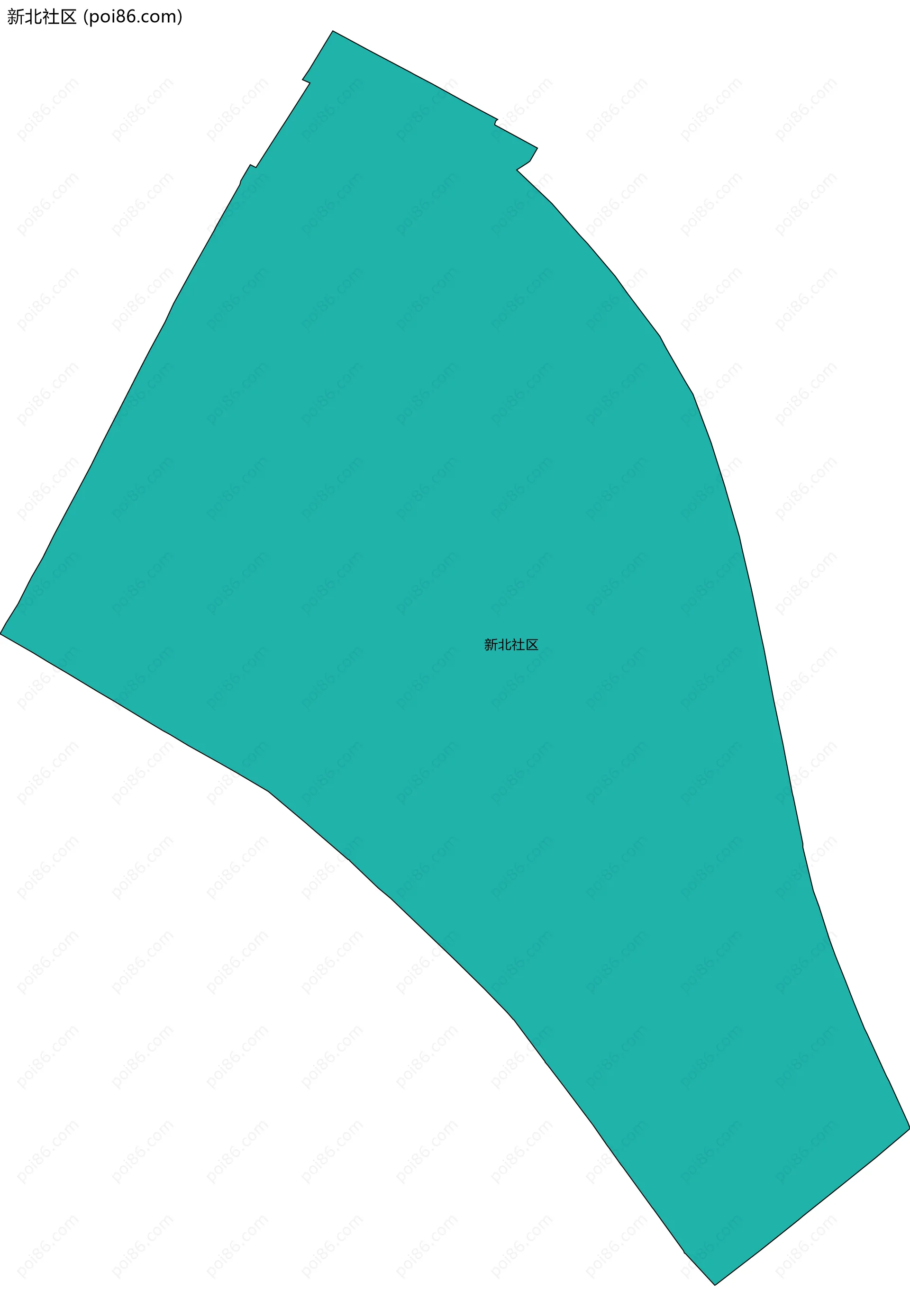 新北社区边界地图