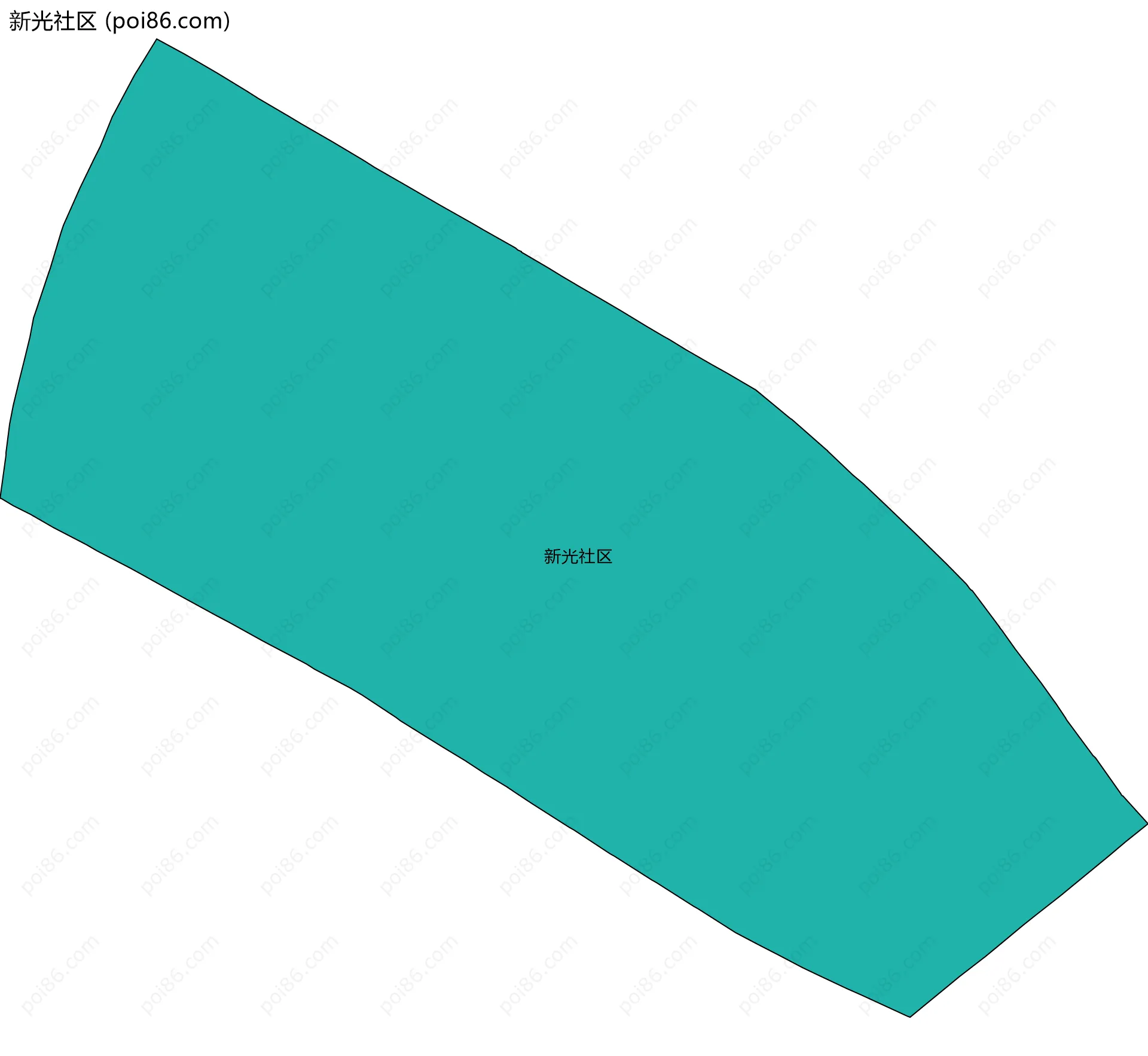 新光社区边界地图