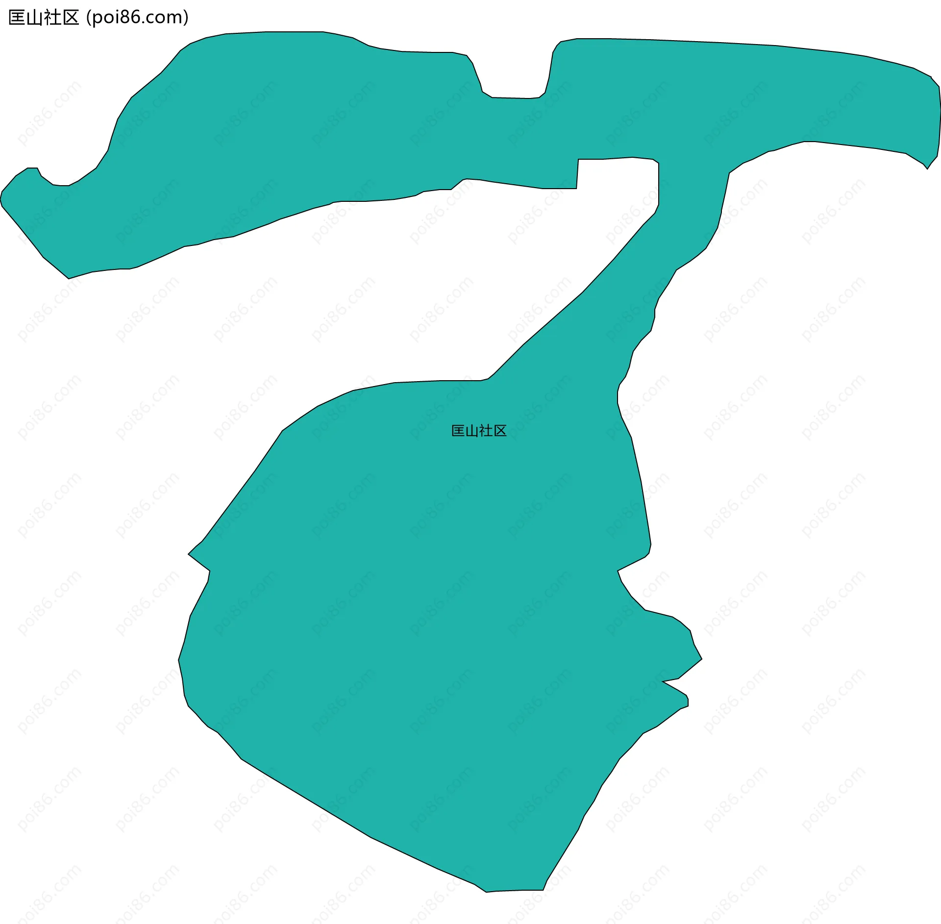 匡山社区边界地图